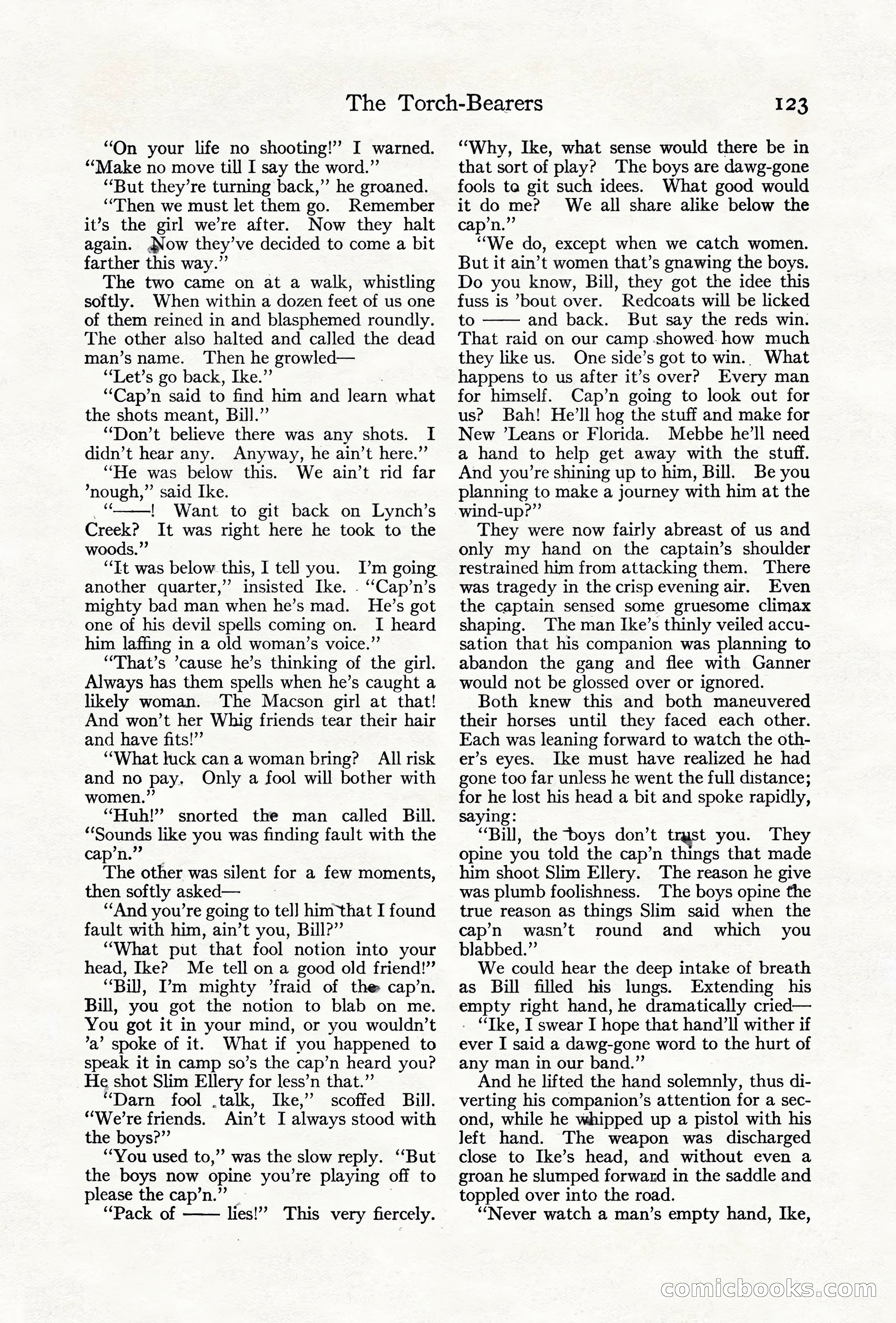 Adventure Magazine Cover, June 18, 1921 — page 133 of 204