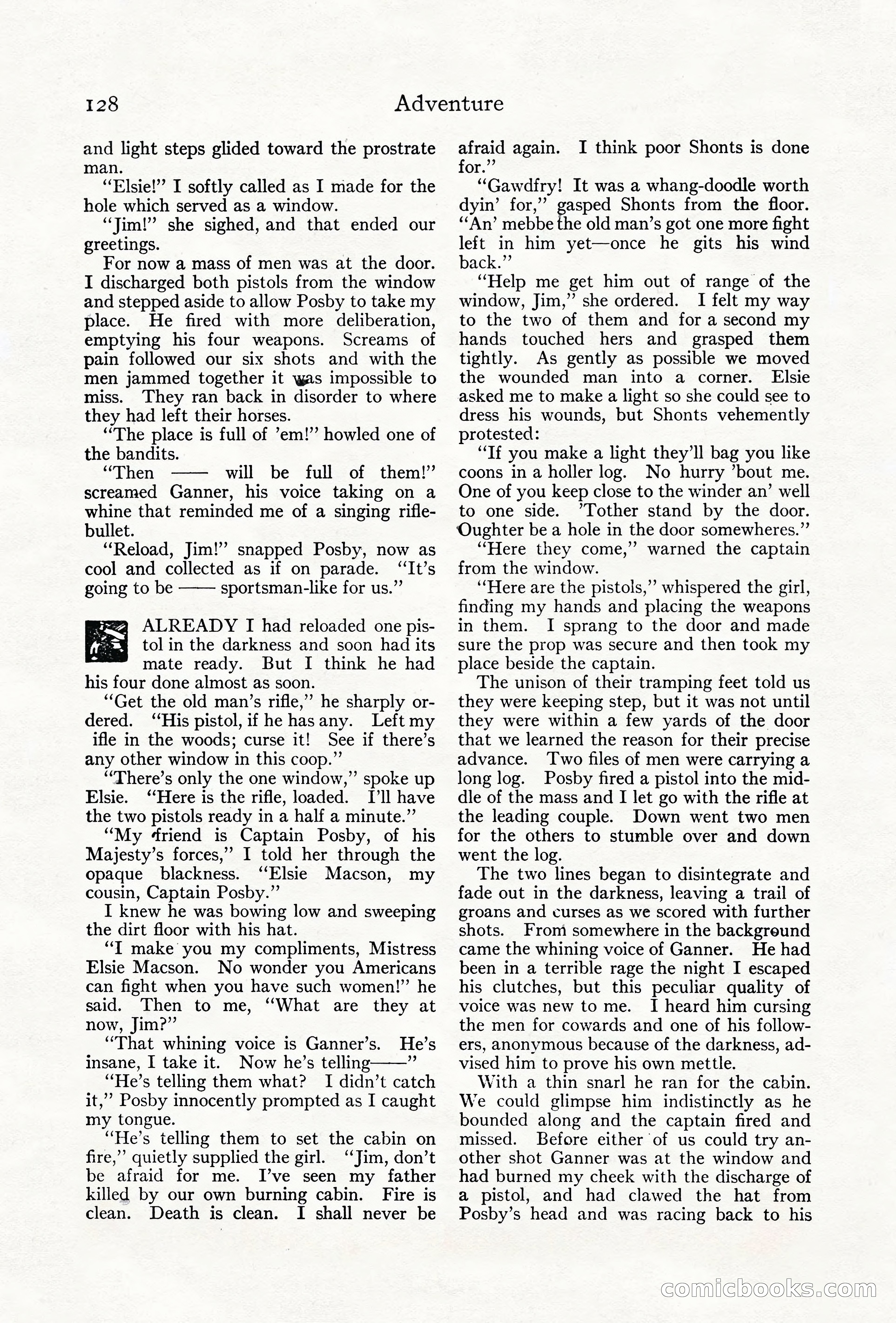Adventure Magazine Cover, June 18, 1921 — page 138 of 204
