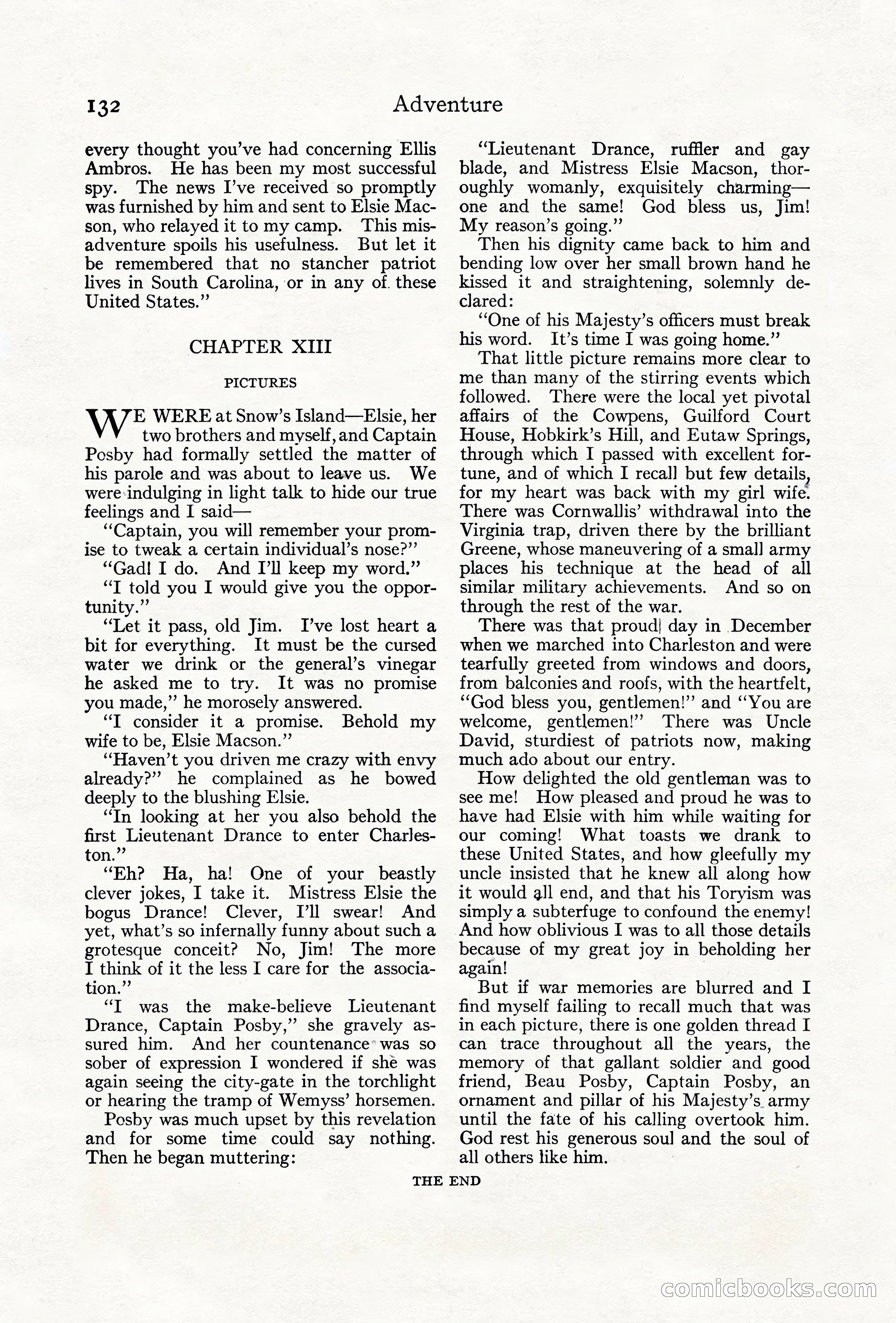 Adventure Magazine Cover, June 18, 1921 — page 142 of 204