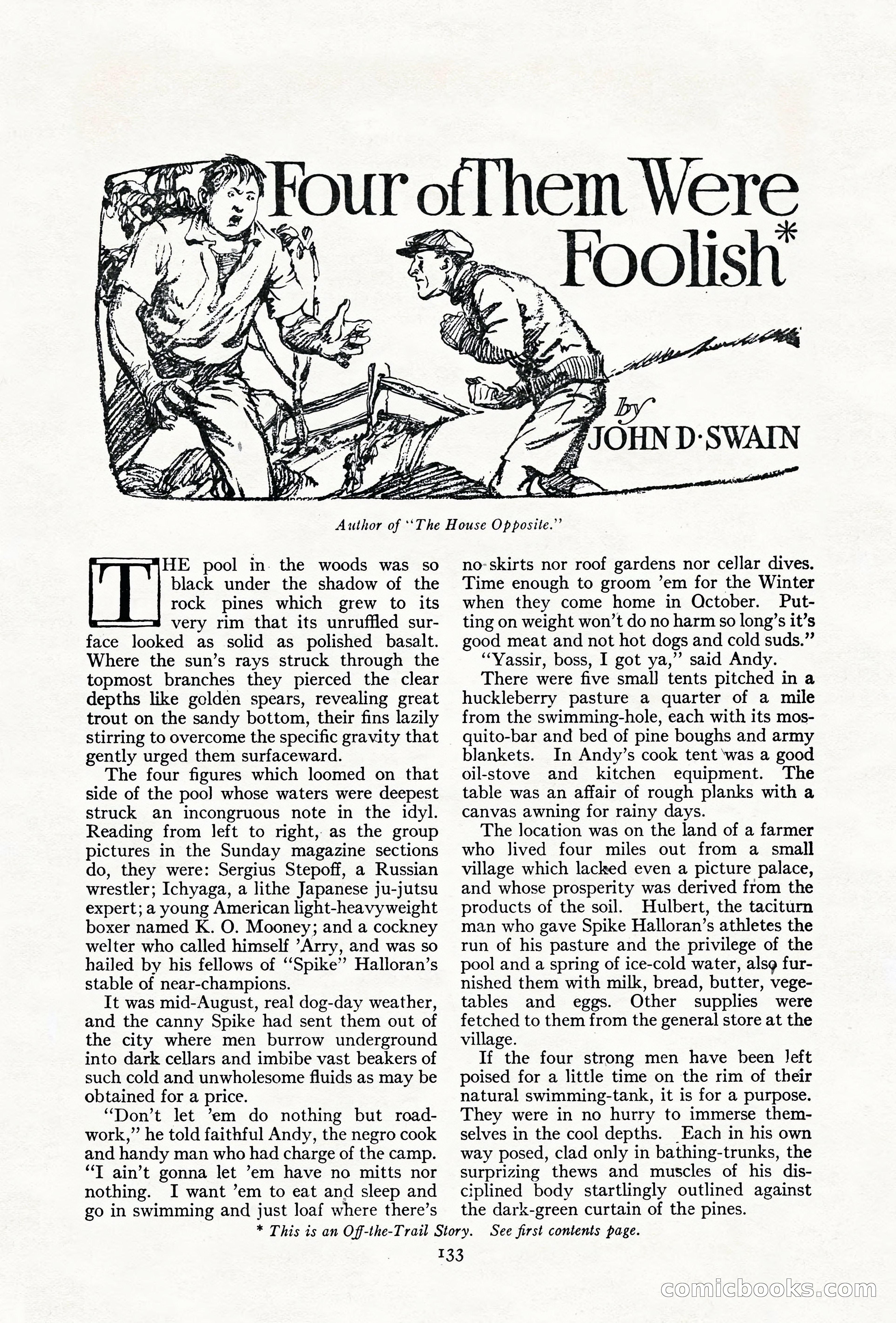 Adventure Magazine Cover, June 18, 1921 — page 143 of 204