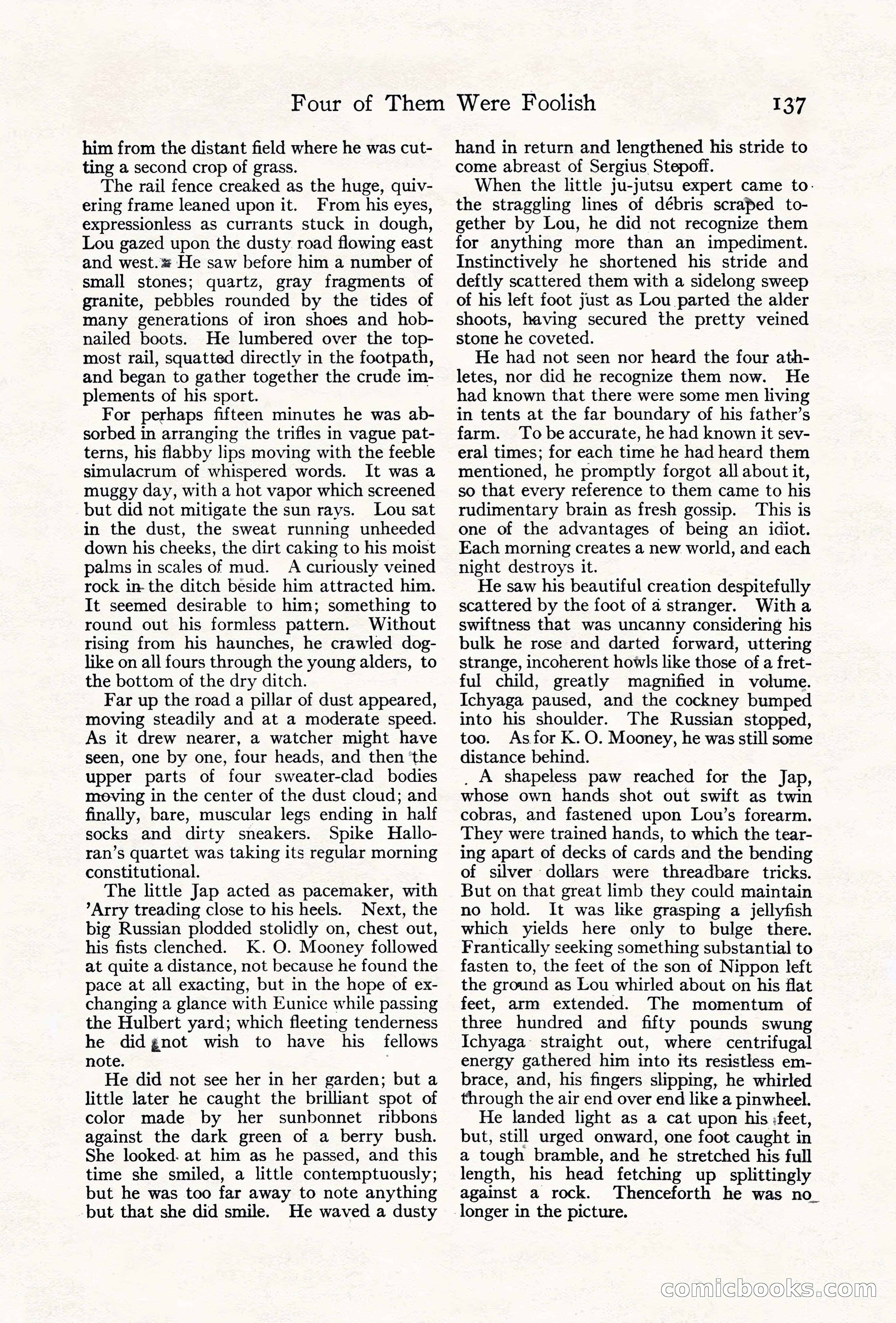 Adventure Magazine Cover, June 18, 1921 — page 147 of 204