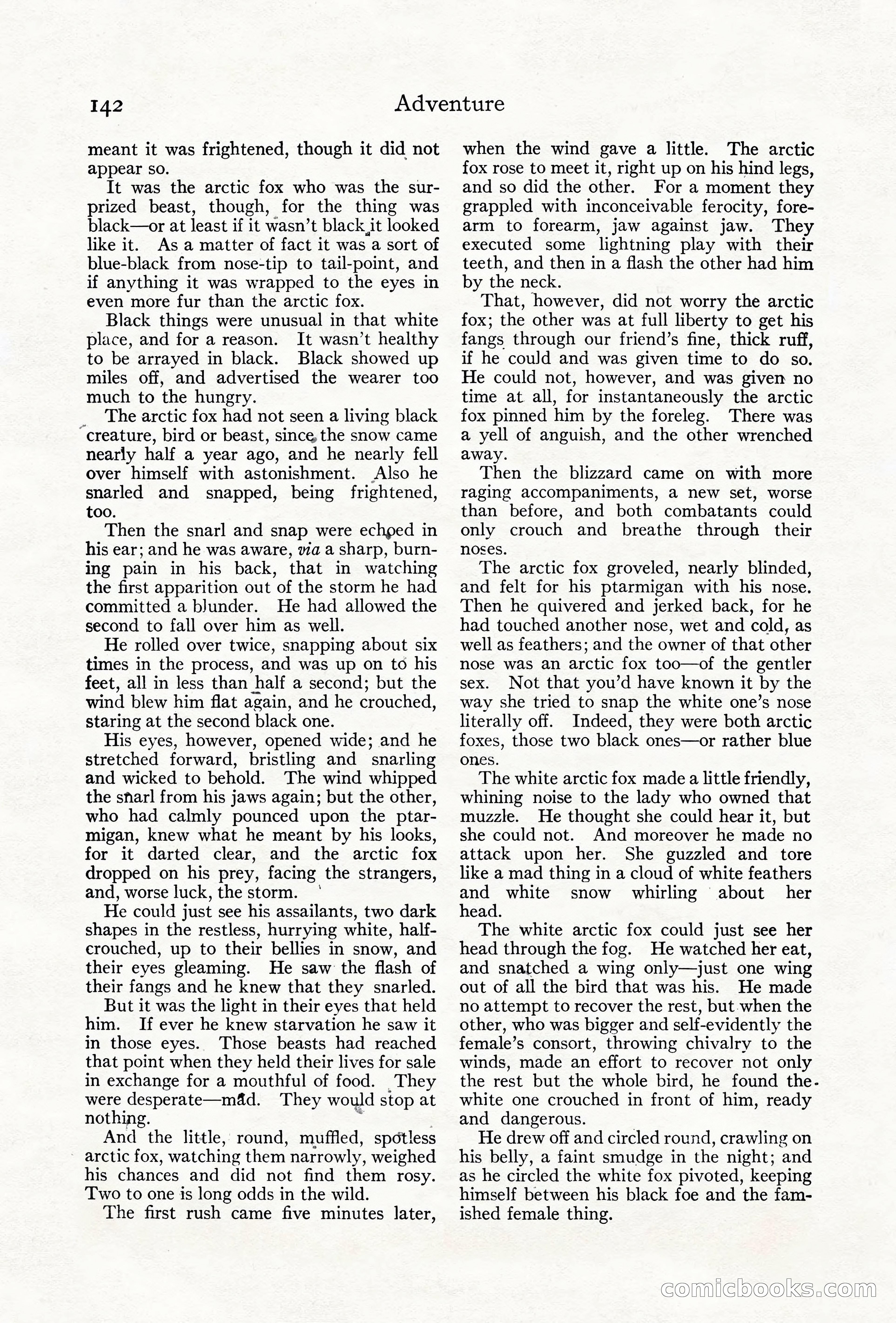 Adventure Magazine Cover, June 18, 1921 — page 152 of 204