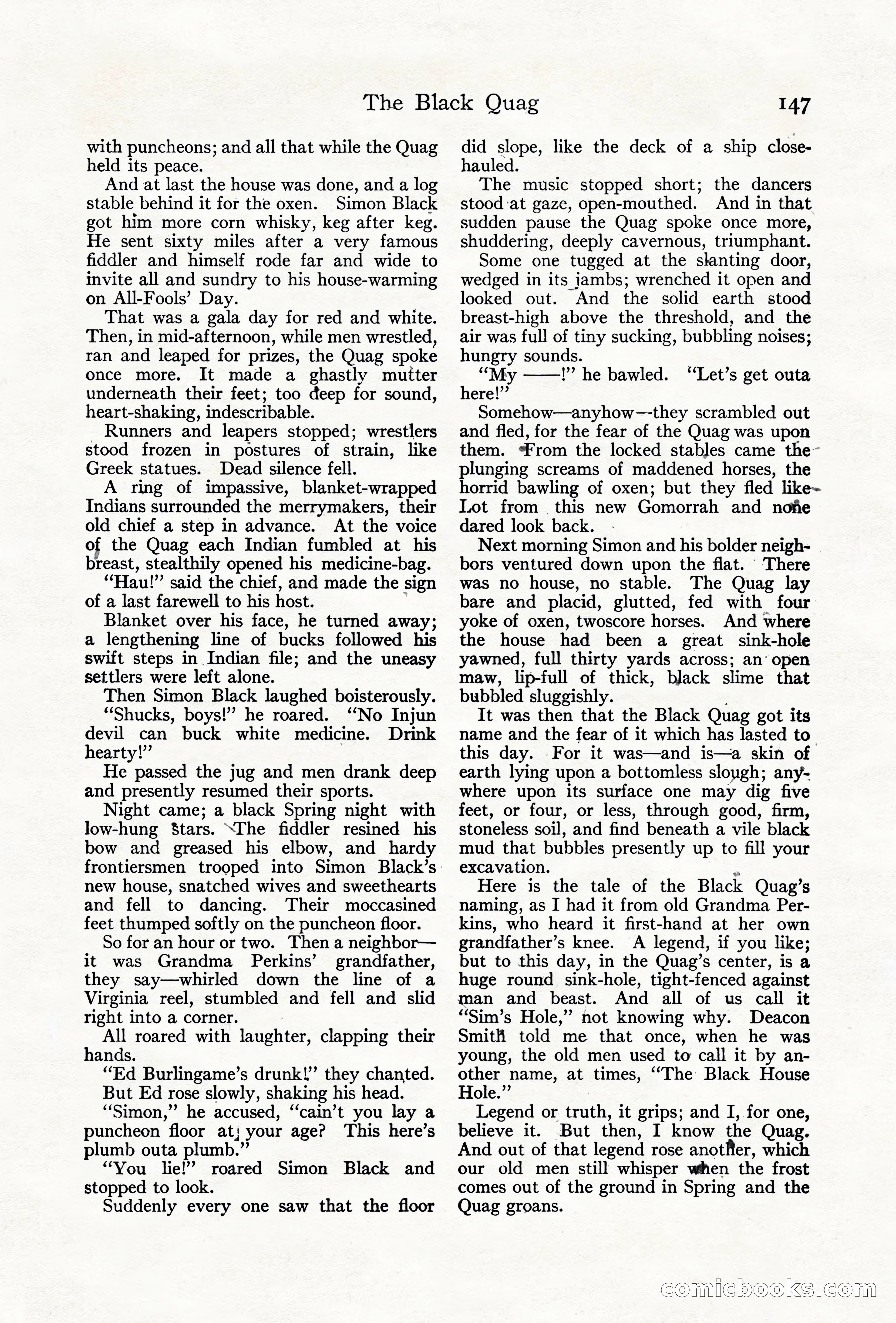 Adventure Magazine Cover, June 18, 1921 — page 157 of 204