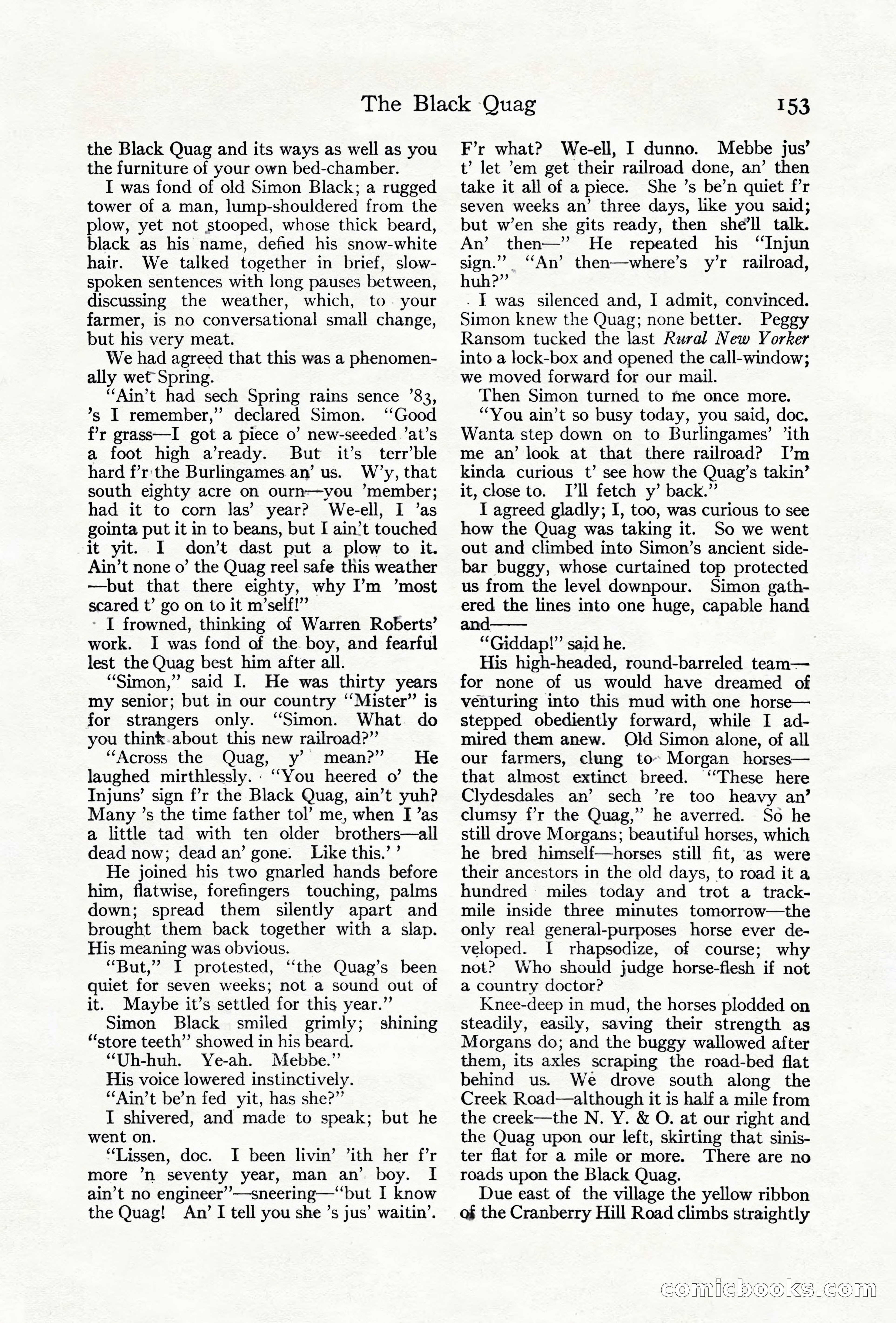 Adventure Magazine Cover, June 18, 1921 — page 163 of 204