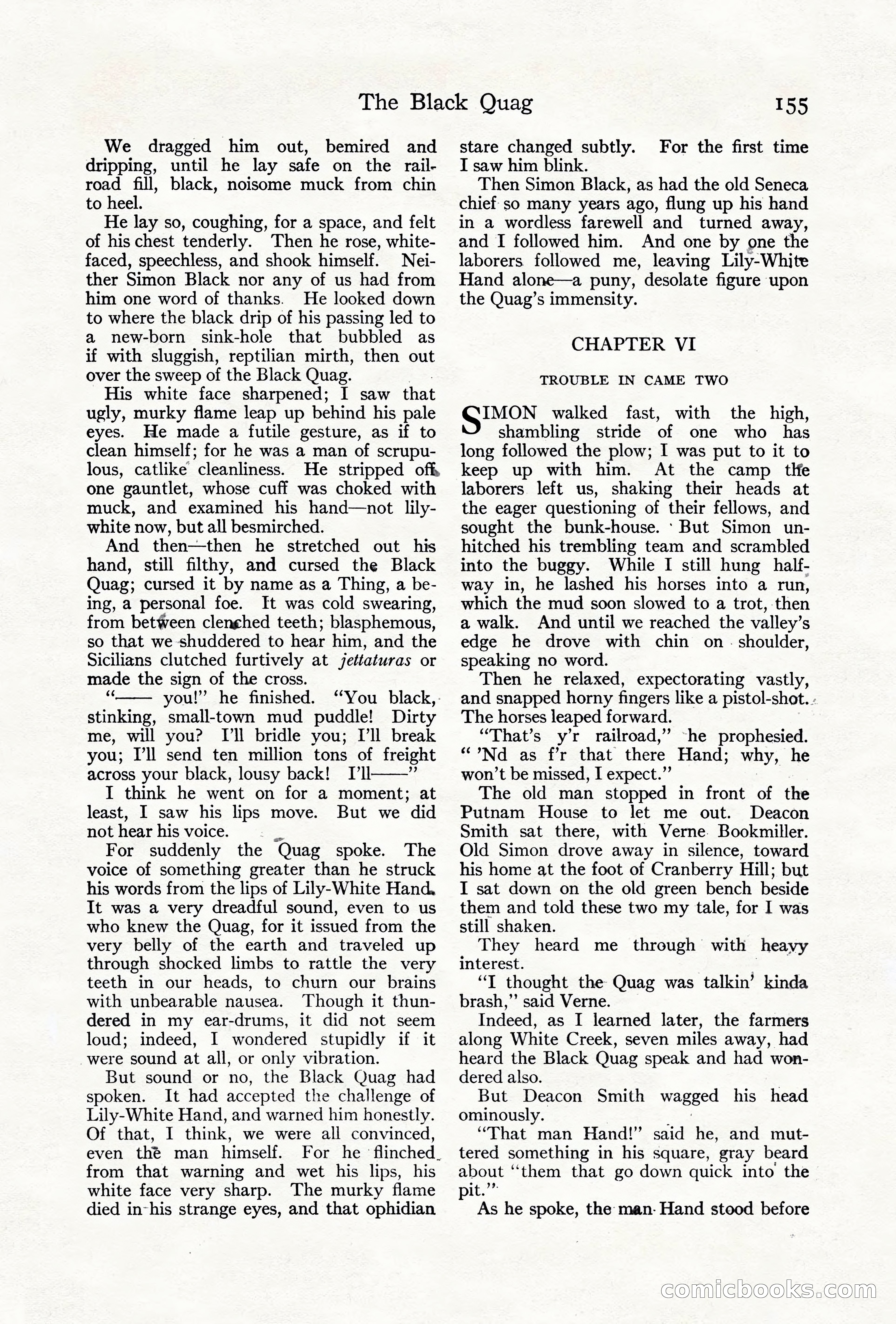 Adventure Magazine Cover, June 18, 1921 — page 165 of 204