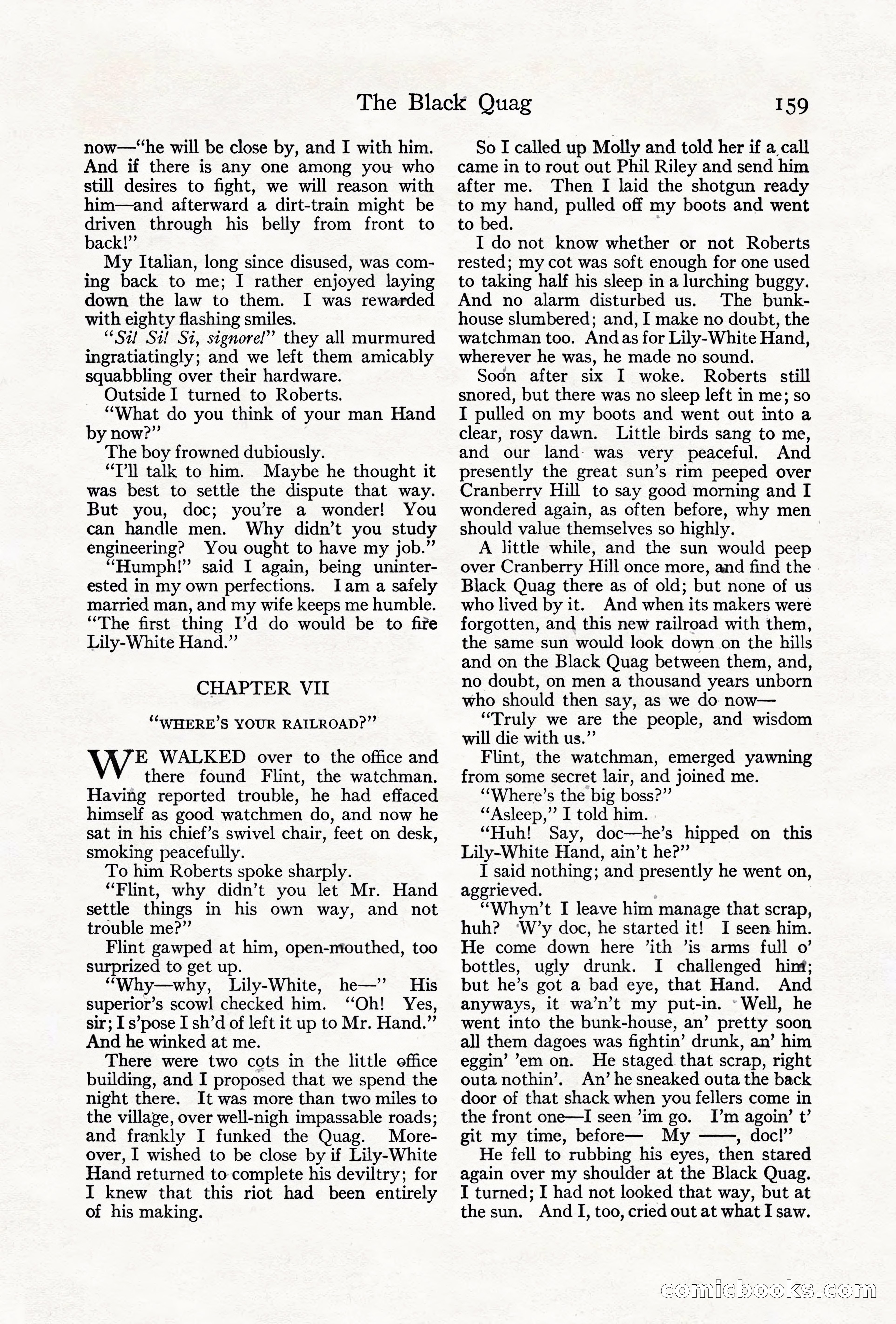 Adventure Magazine Cover, June 18, 1921 — page 169 of 204