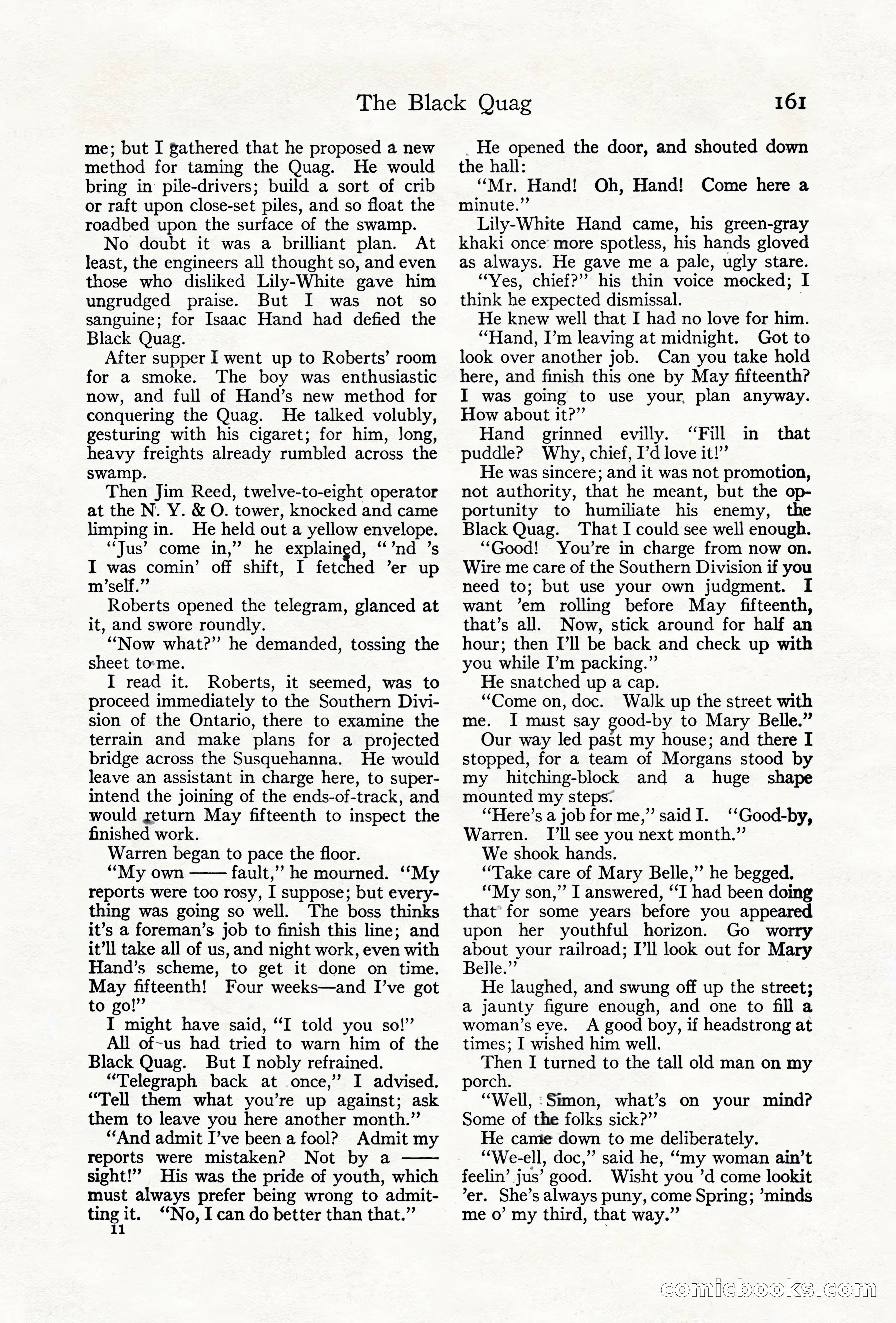Adventure Magazine Cover, June 18, 1921 — page 171 of 204