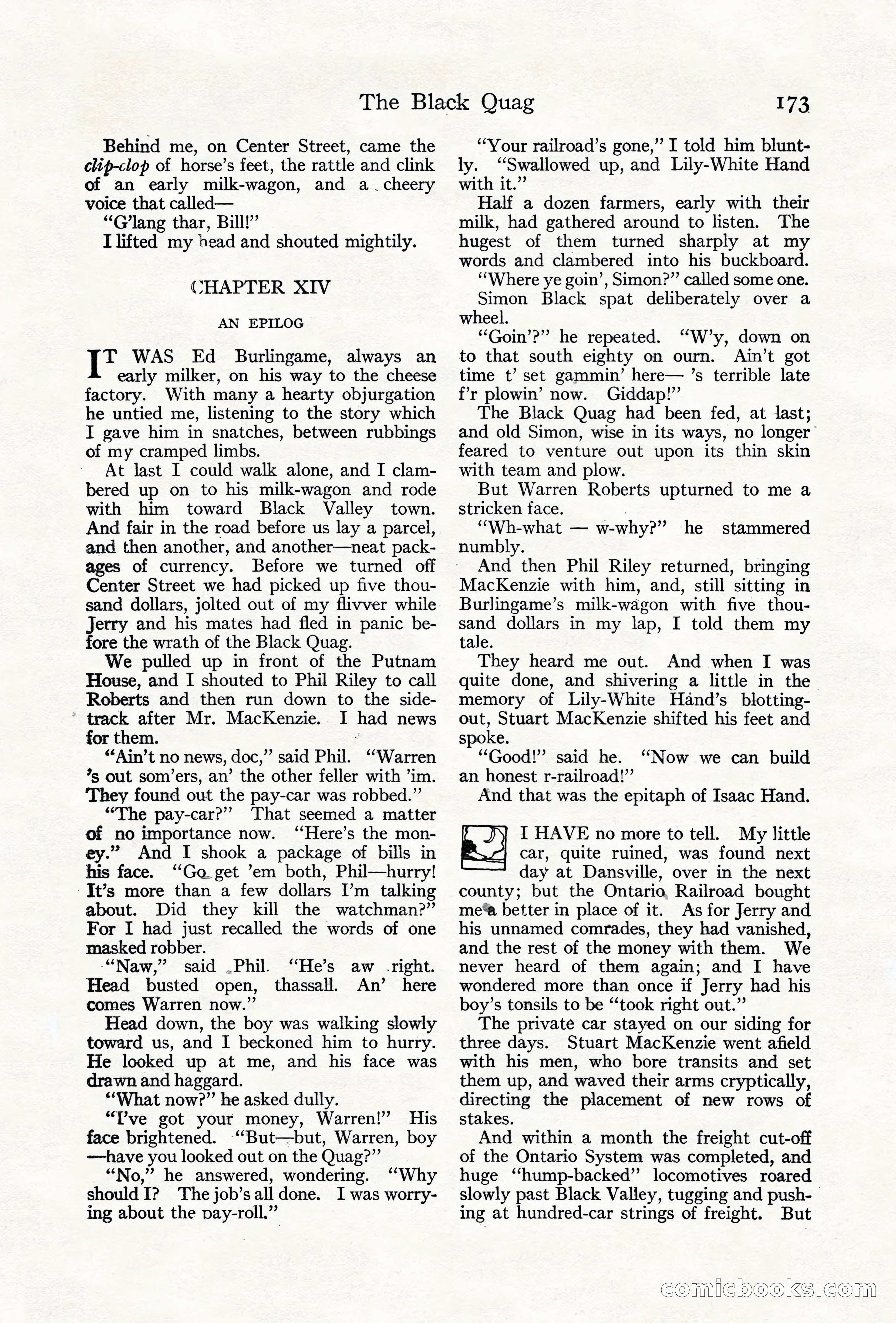 Adventure Magazine Cover, June 18, 1921 — page 183 of 204