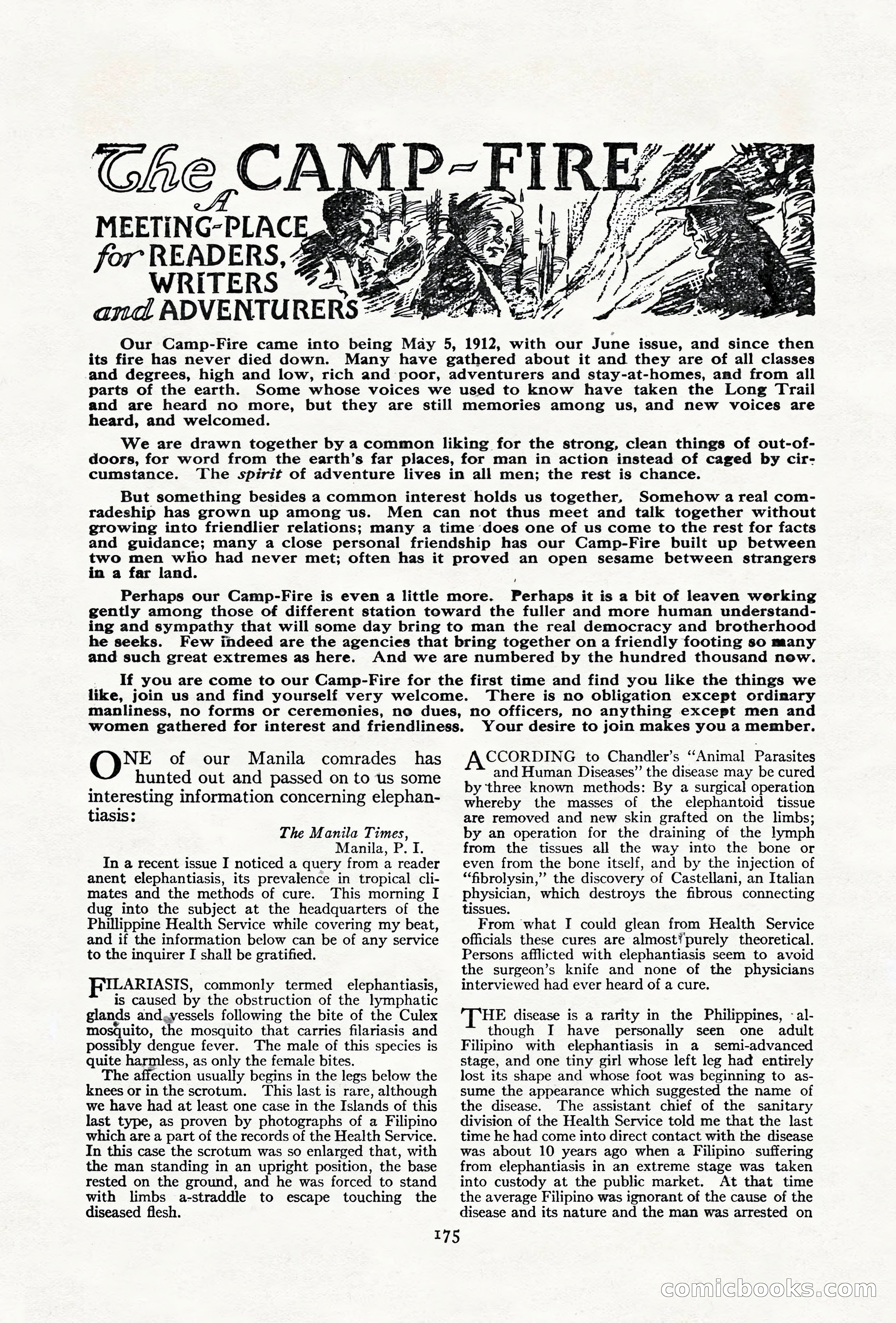 Adventure Magazine Cover, June 18, 1921 — page 185 of 204