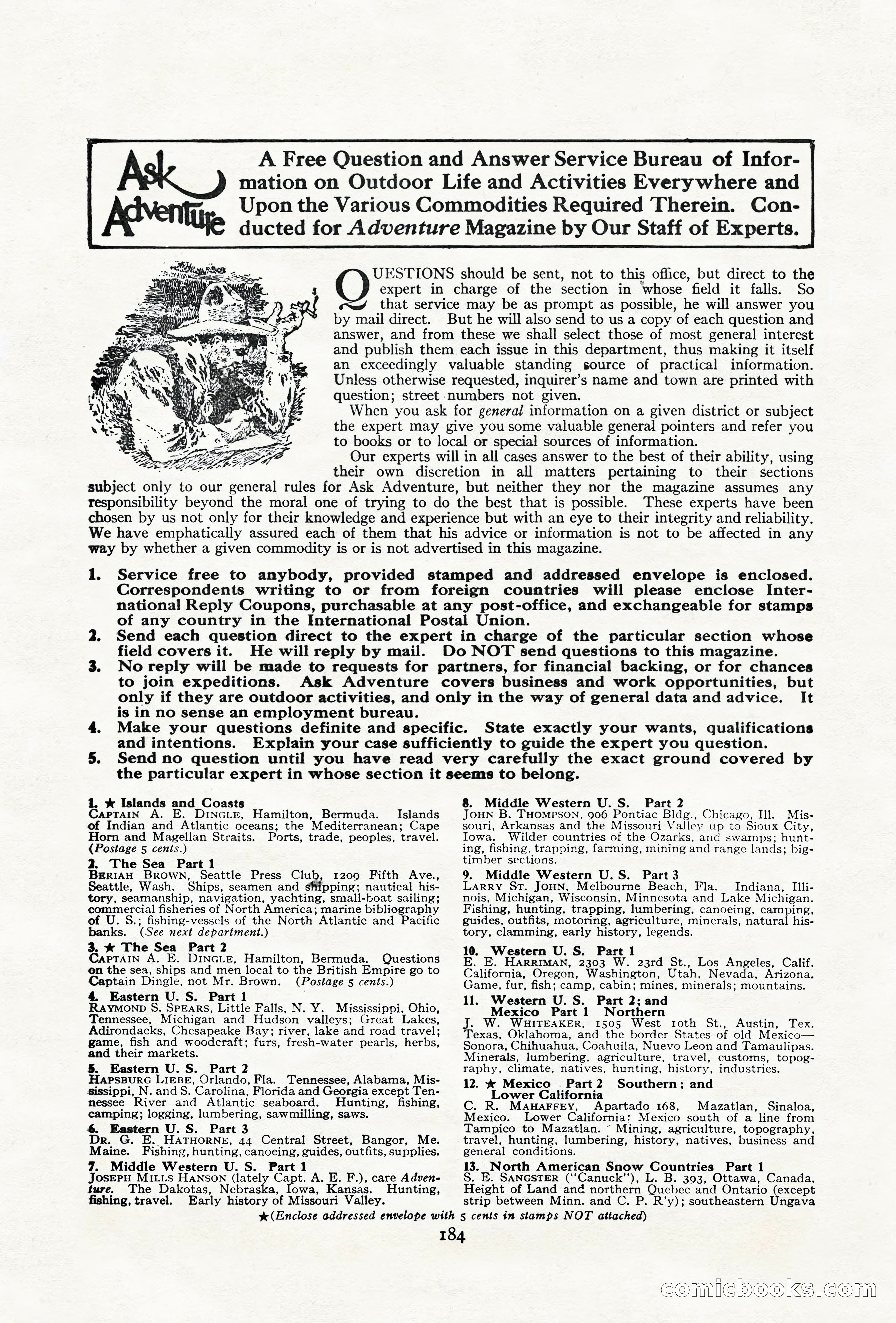 Adventure Magazine Cover, June 18, 1921 — page 194 of 204