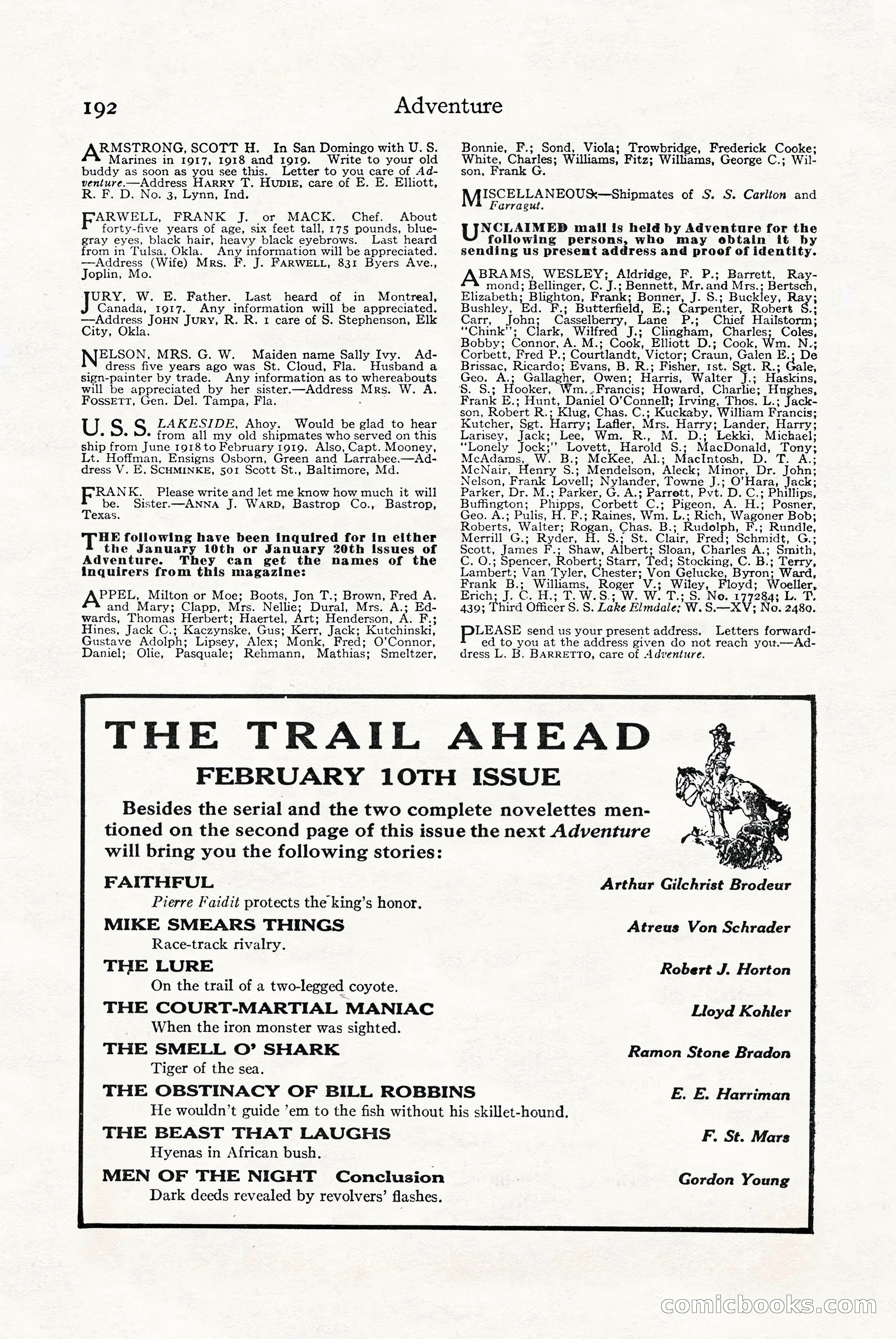Adventure Magazine Cover — page 202 of 204