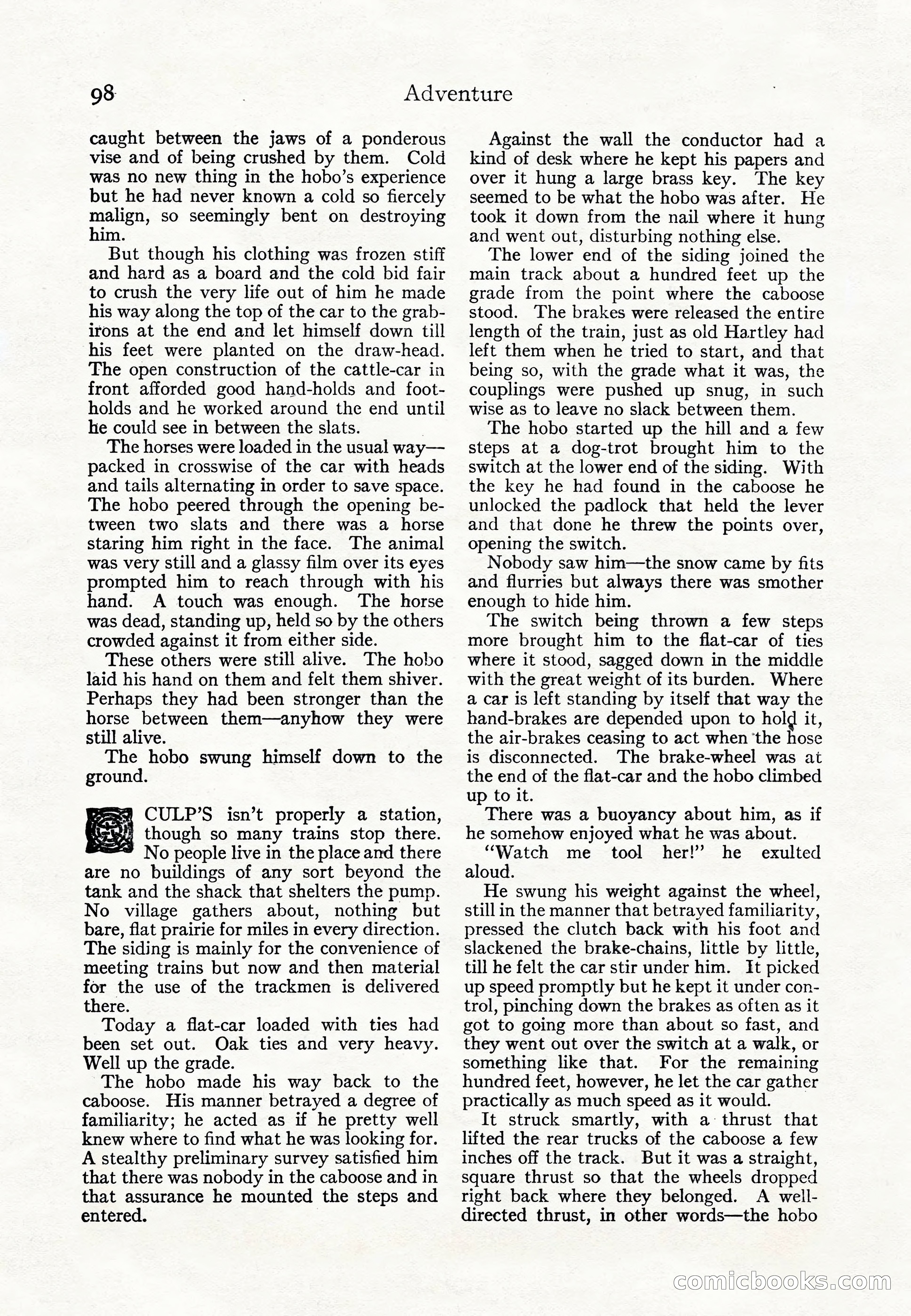 Adventure Magazine Cover — page 100 of 196