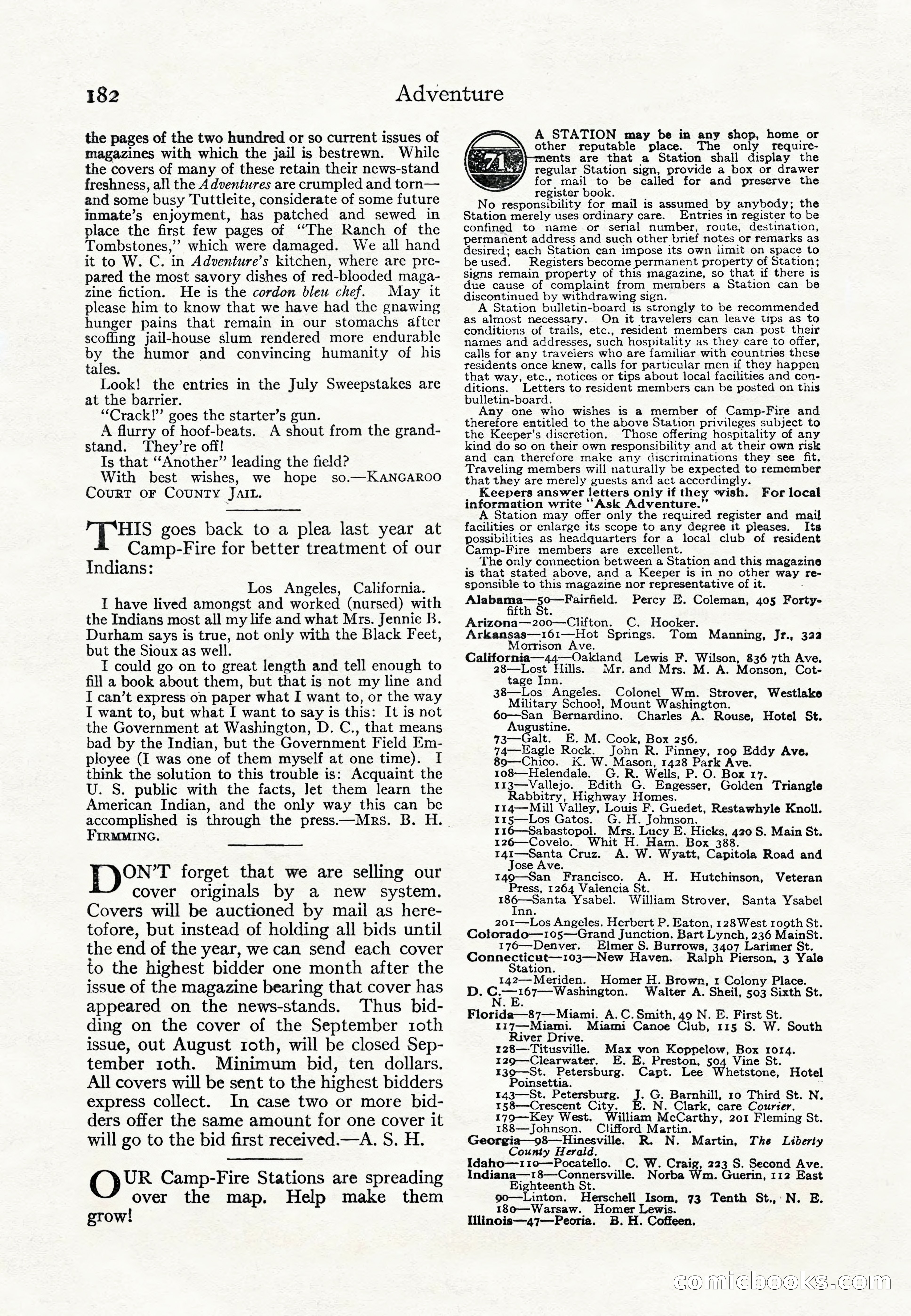 Adventure Magazine Cover — page 184 of 196