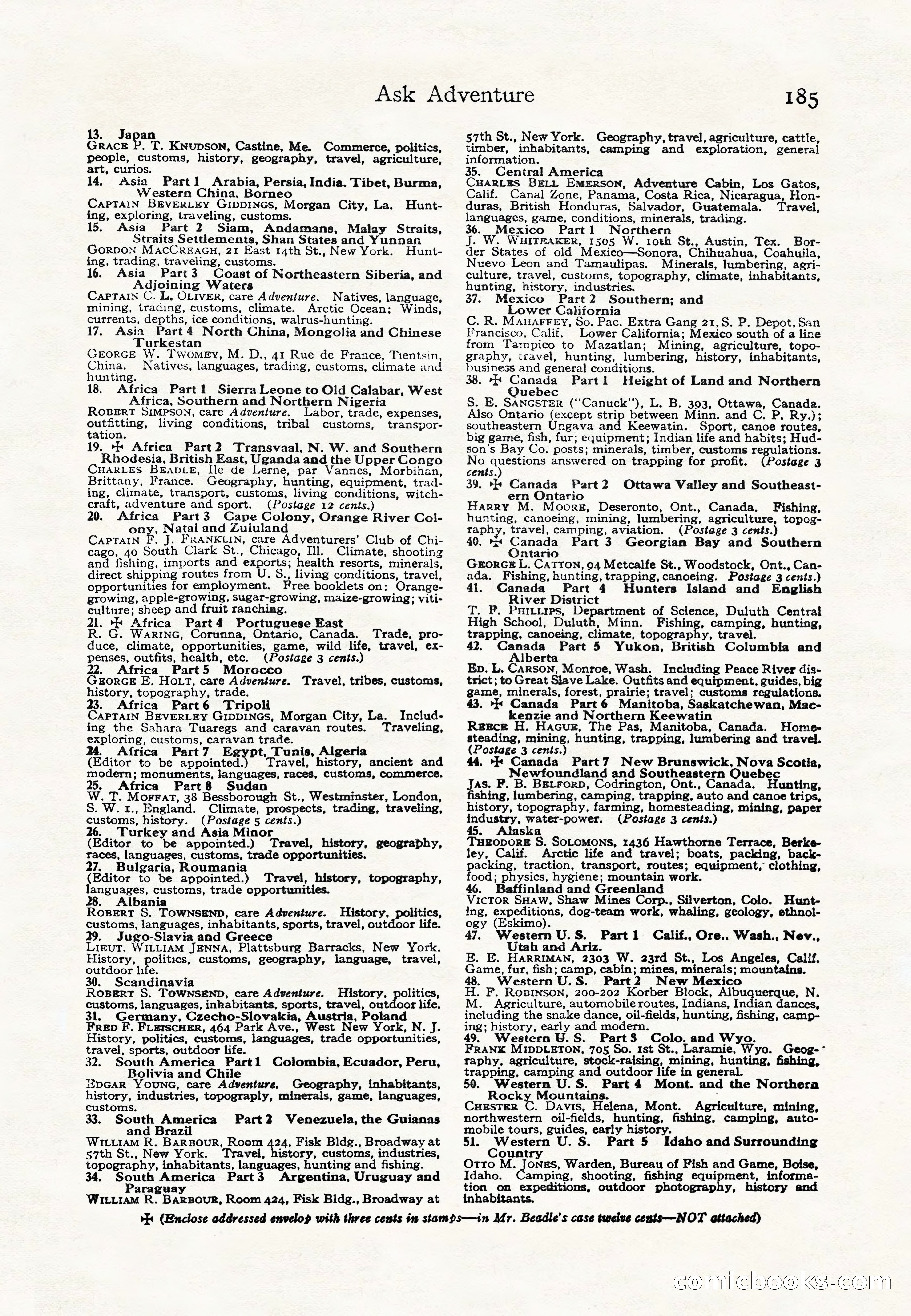 Adventure Magazine Cover — page 187 of 196