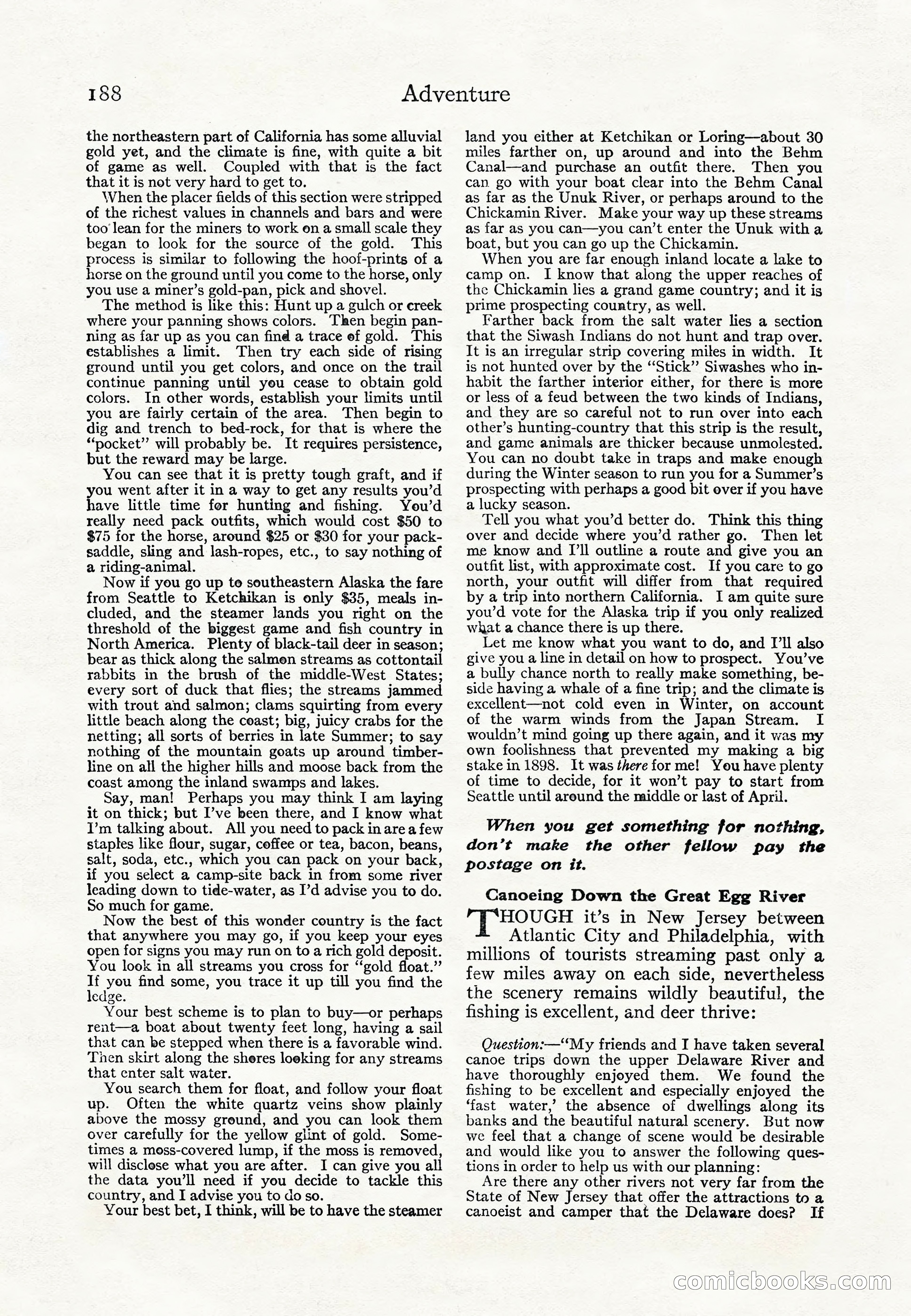 Adventure Magazine Cover — page 190 of 196