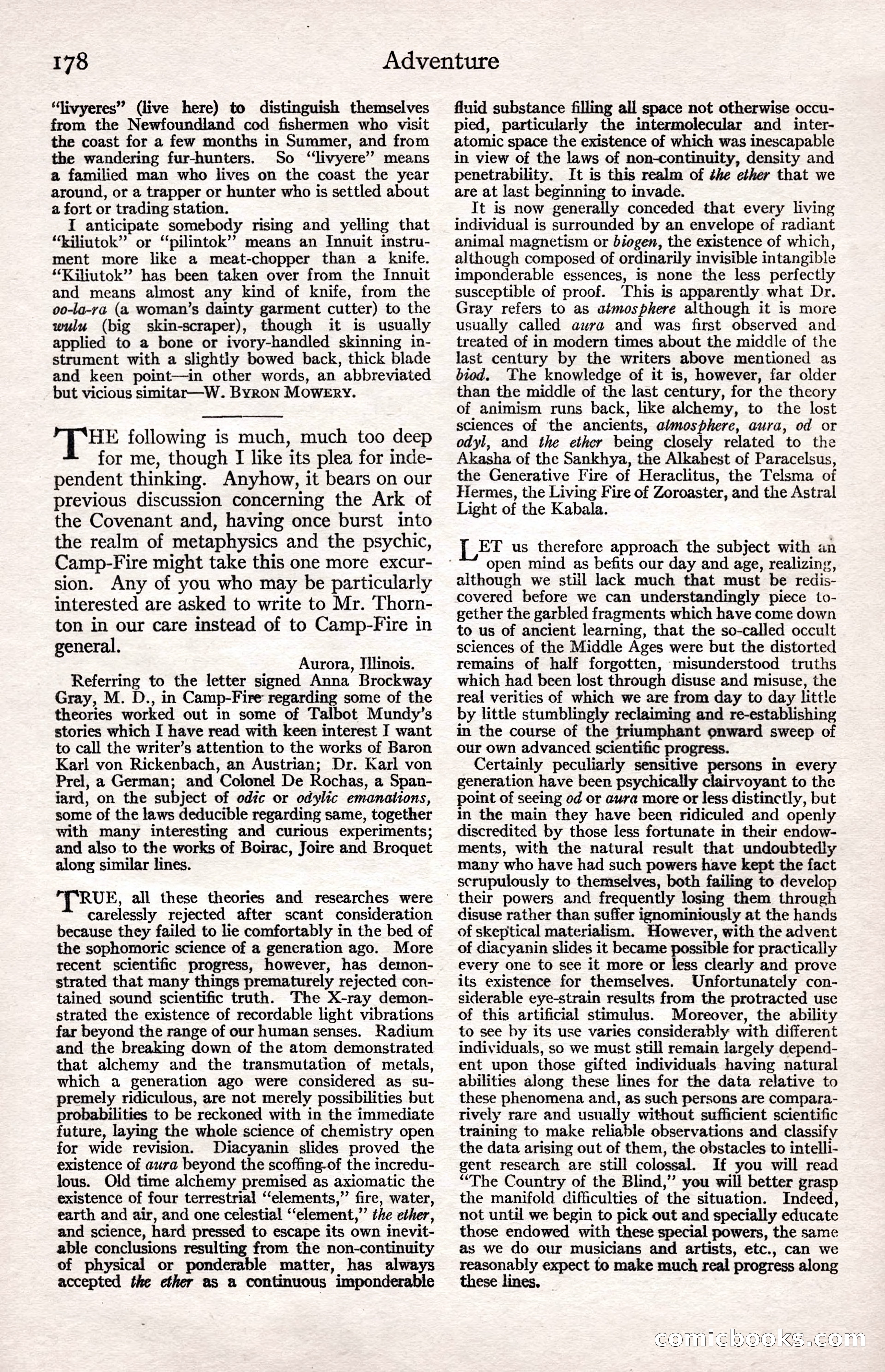 Adventure Magazine Cover — page 184 of 200