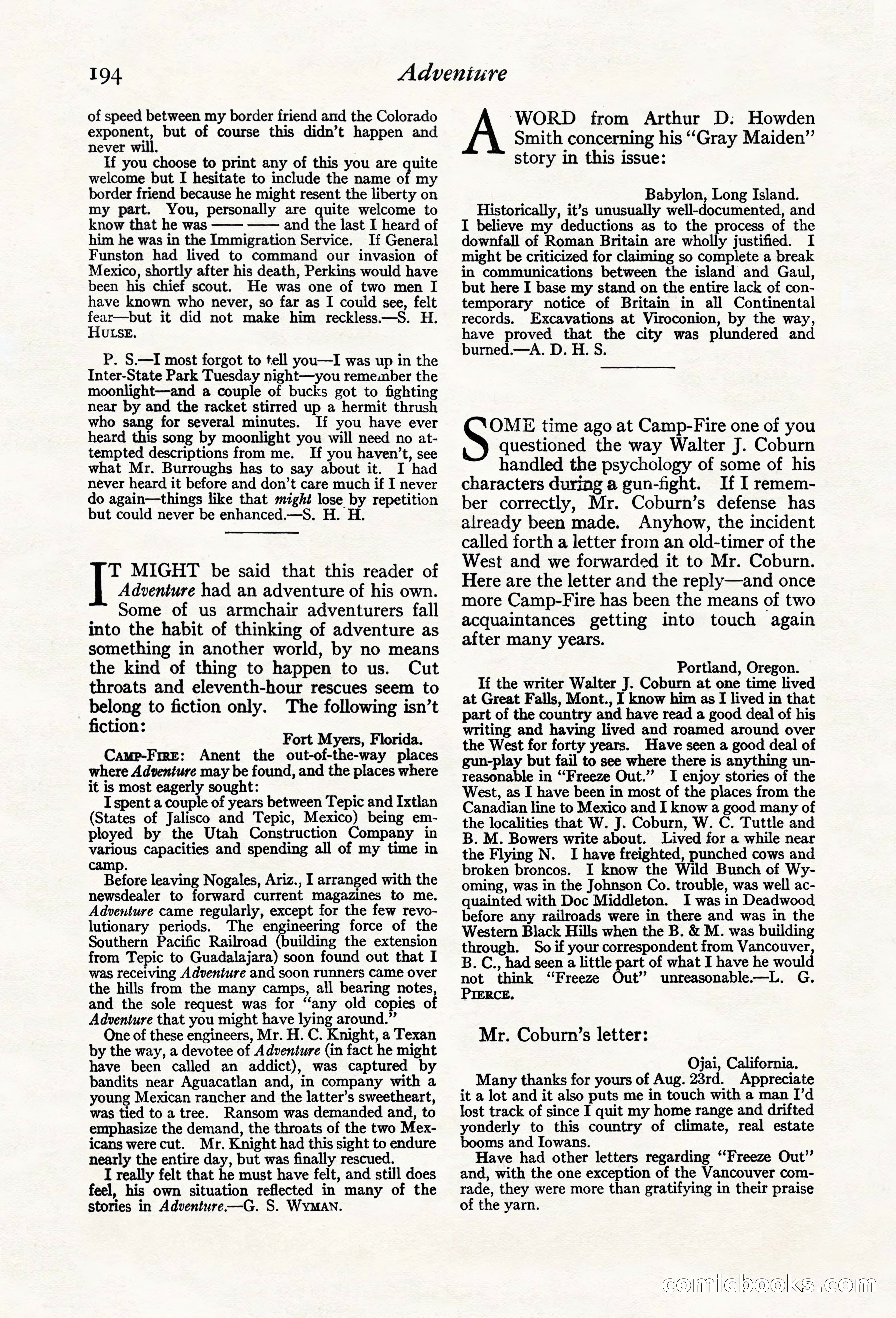 Adventure Magazine Cover — page 196 of 212