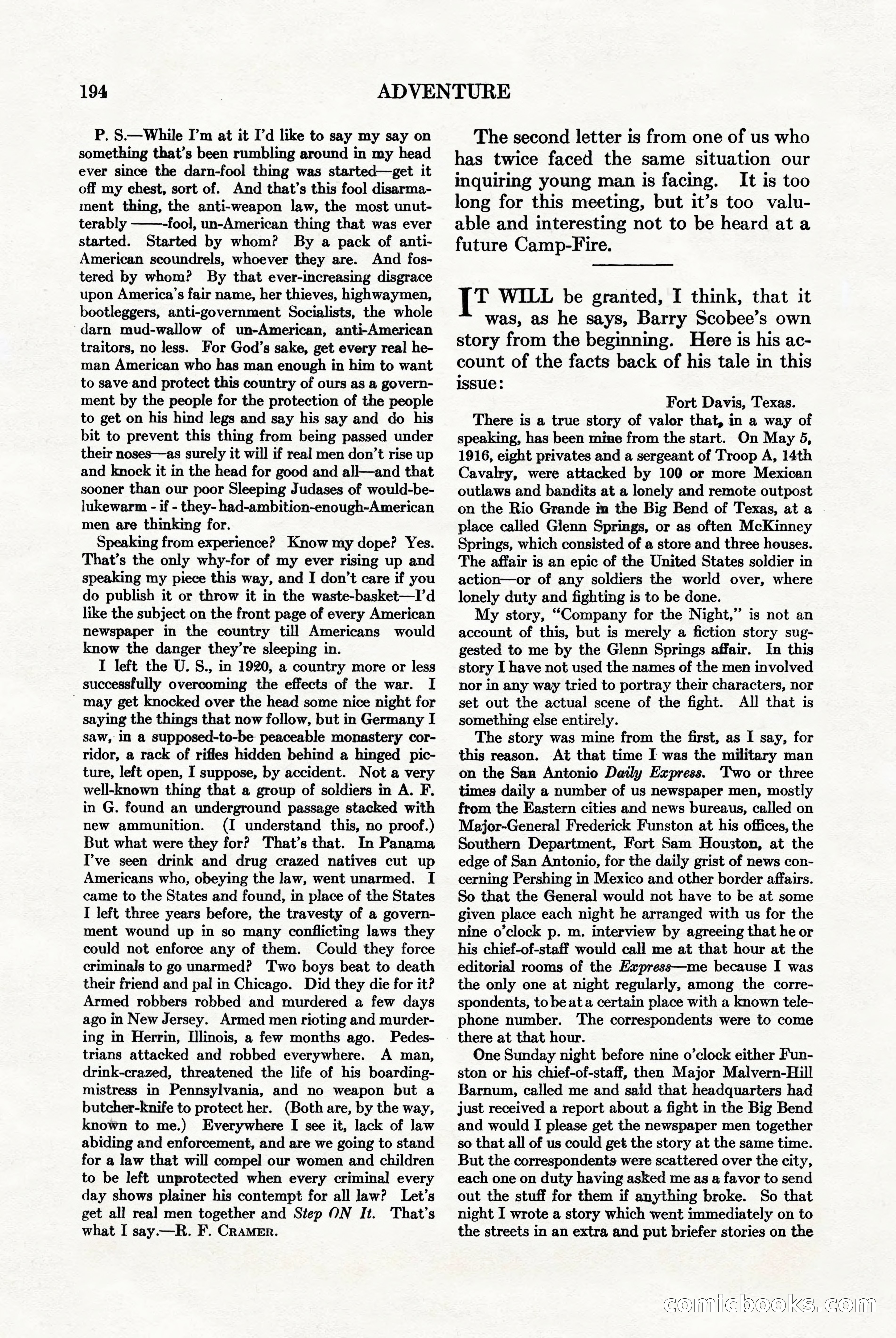 Adventure Magazine Cover — page 196 of 212