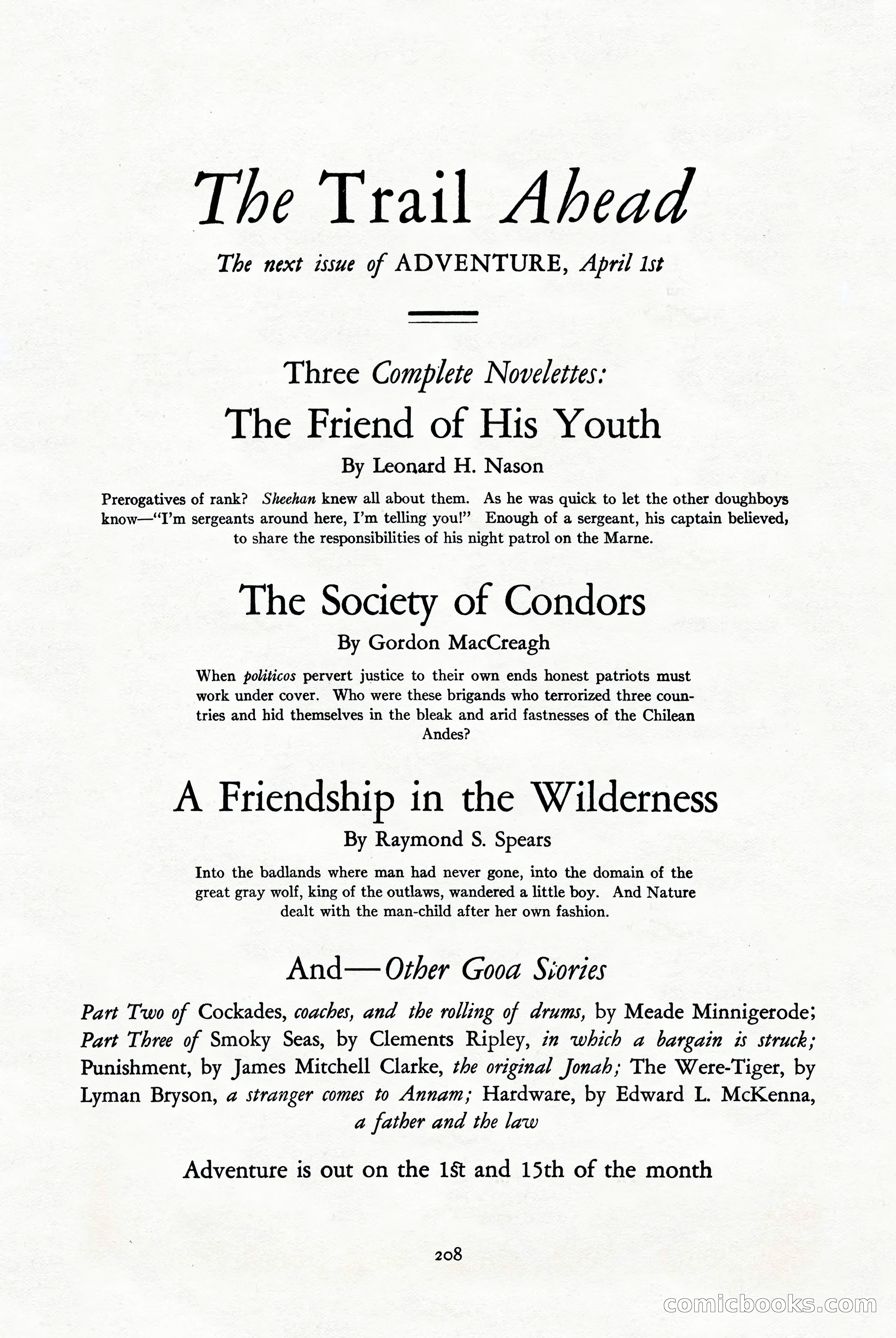 Adventure Magazine Cover — page 210 of 212