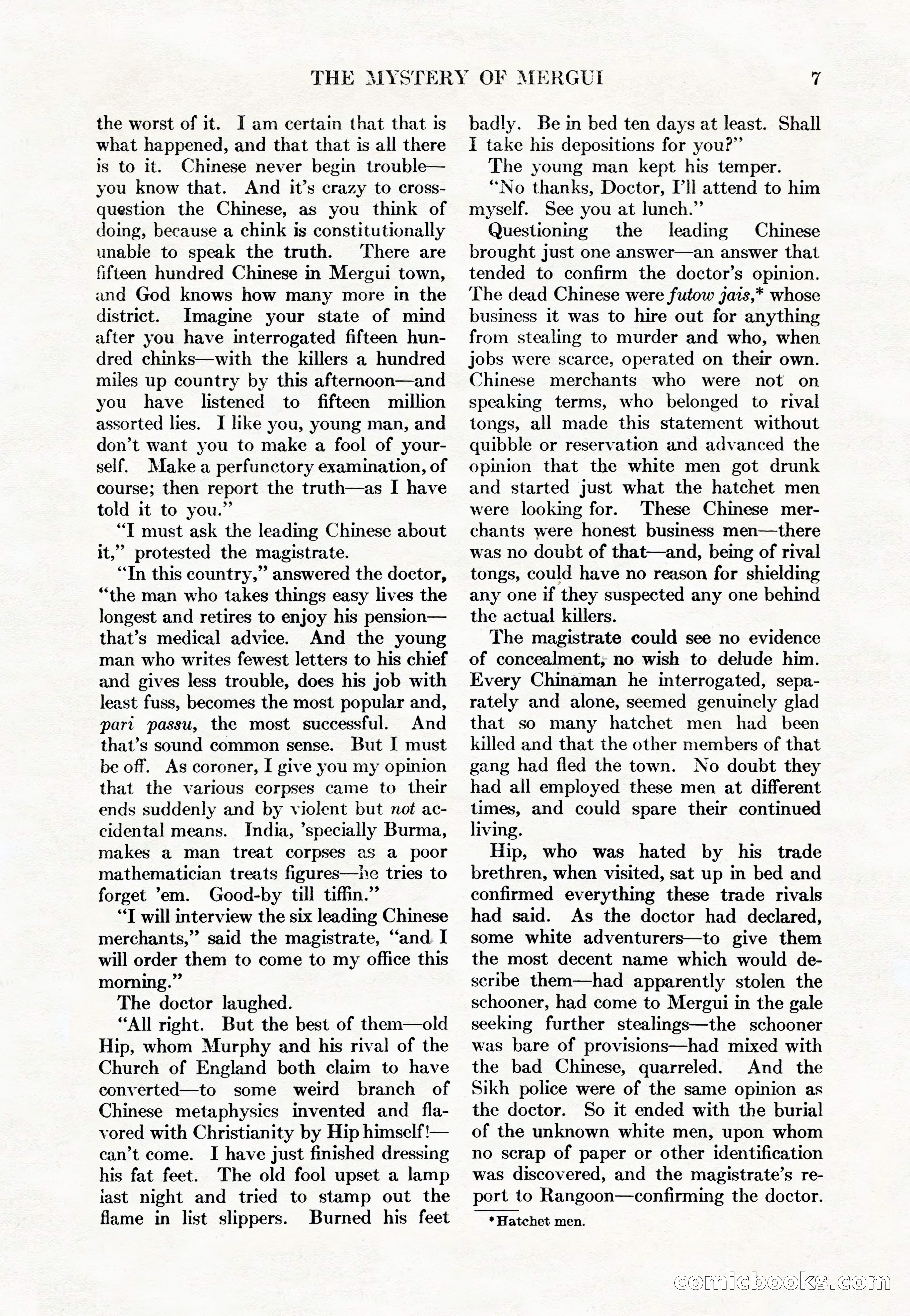 Adventure Magazine Cover, May 15, 1927 — page 9 of 196
