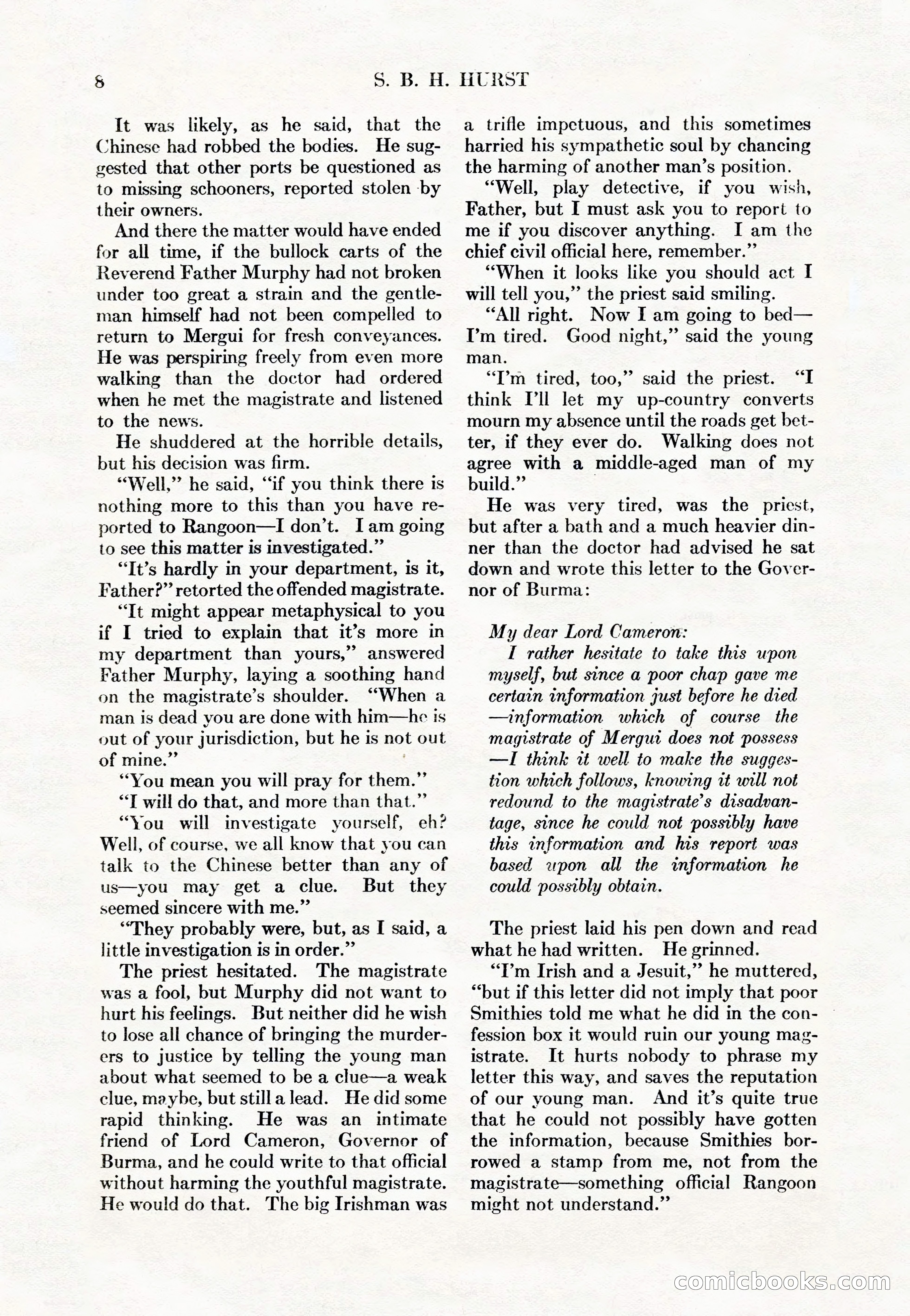 Adventure Magazine Cover, May 15, 1927 — page 10 of 196