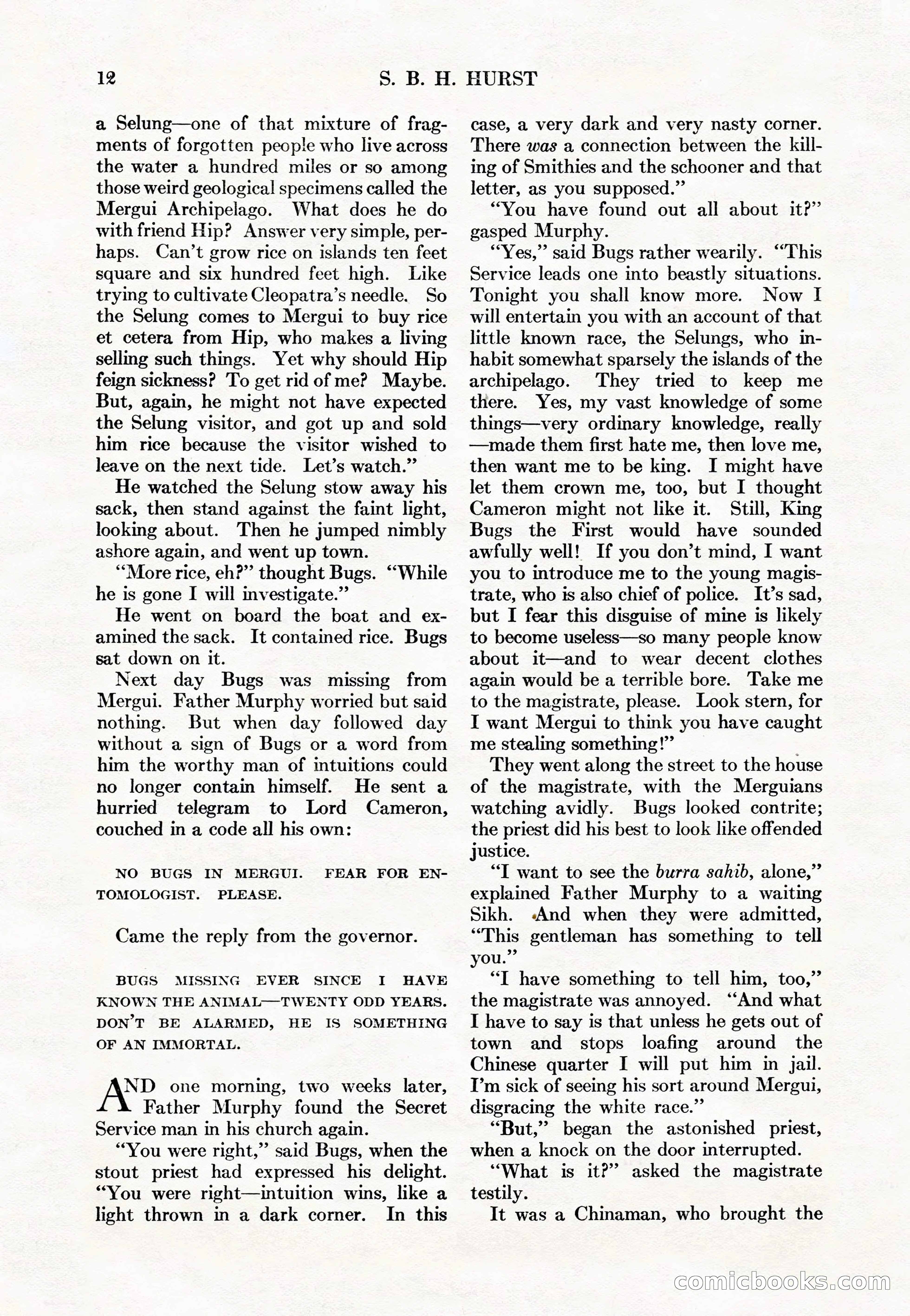 Adventure Magazine Cover, May 15, 1927 — page 14 of 196