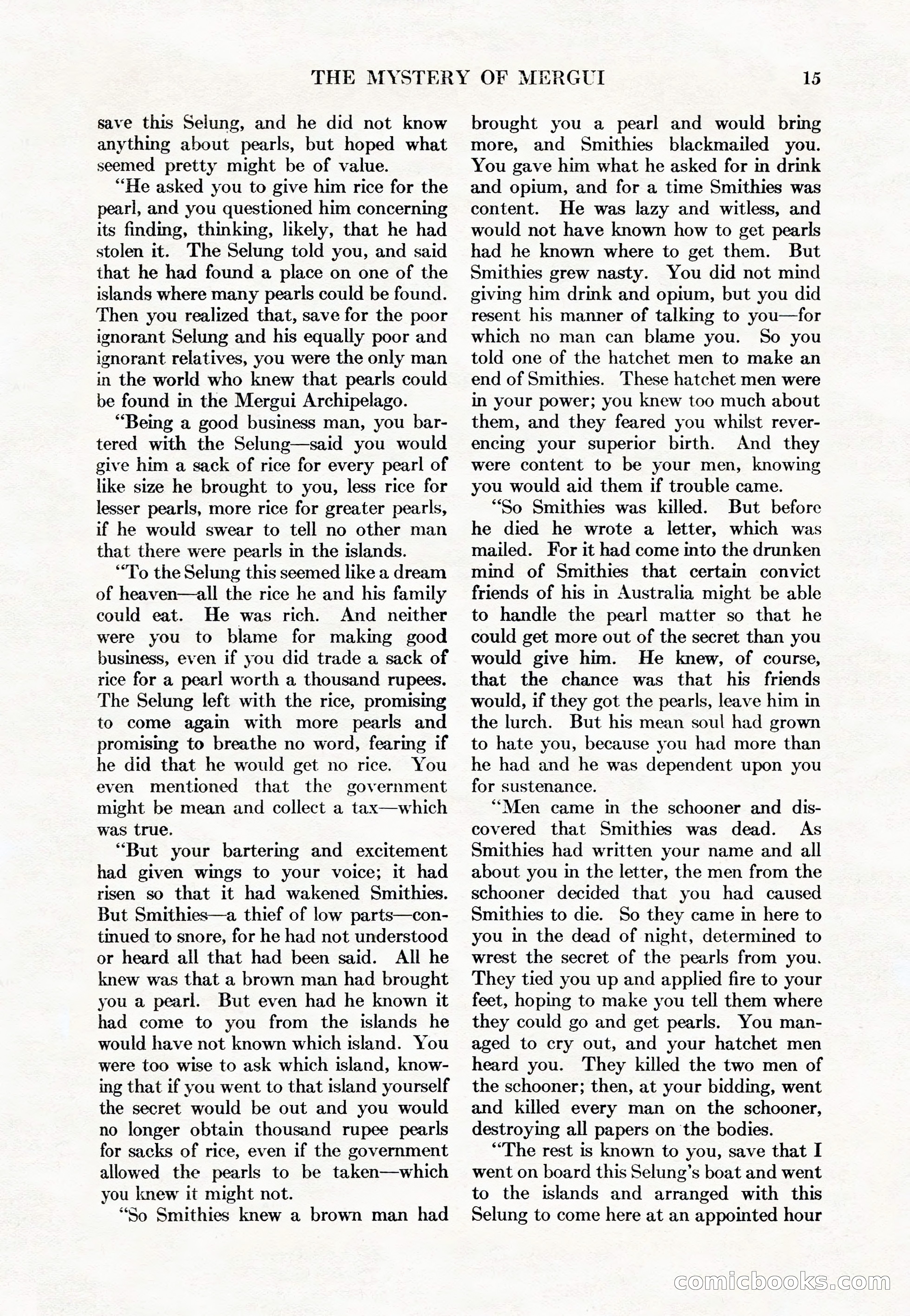 Adventure Magazine Cover, May 15, 1927 — page 17 of 196