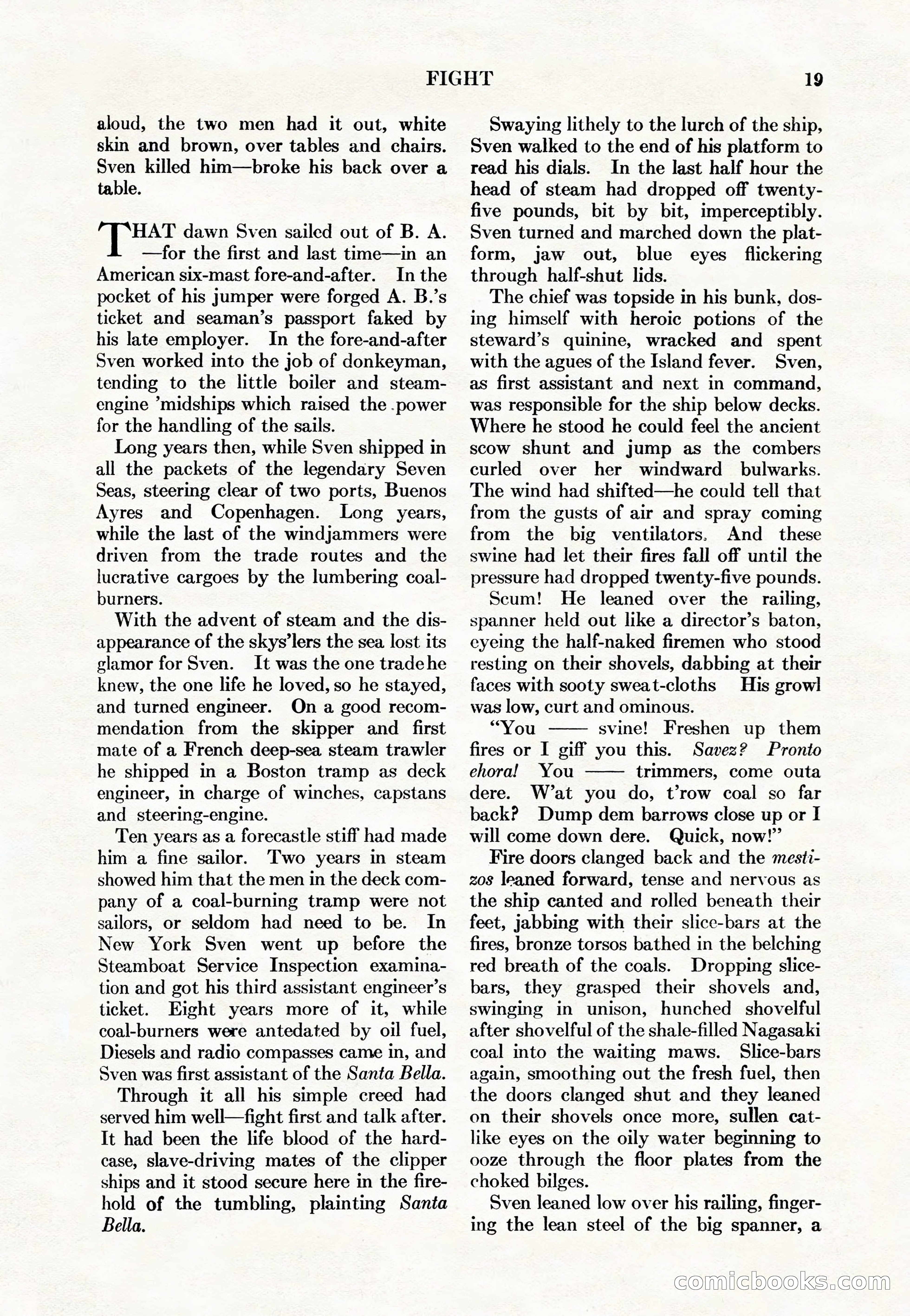Adventure Magazine Cover, May 15, 1927 — page 21 of 196