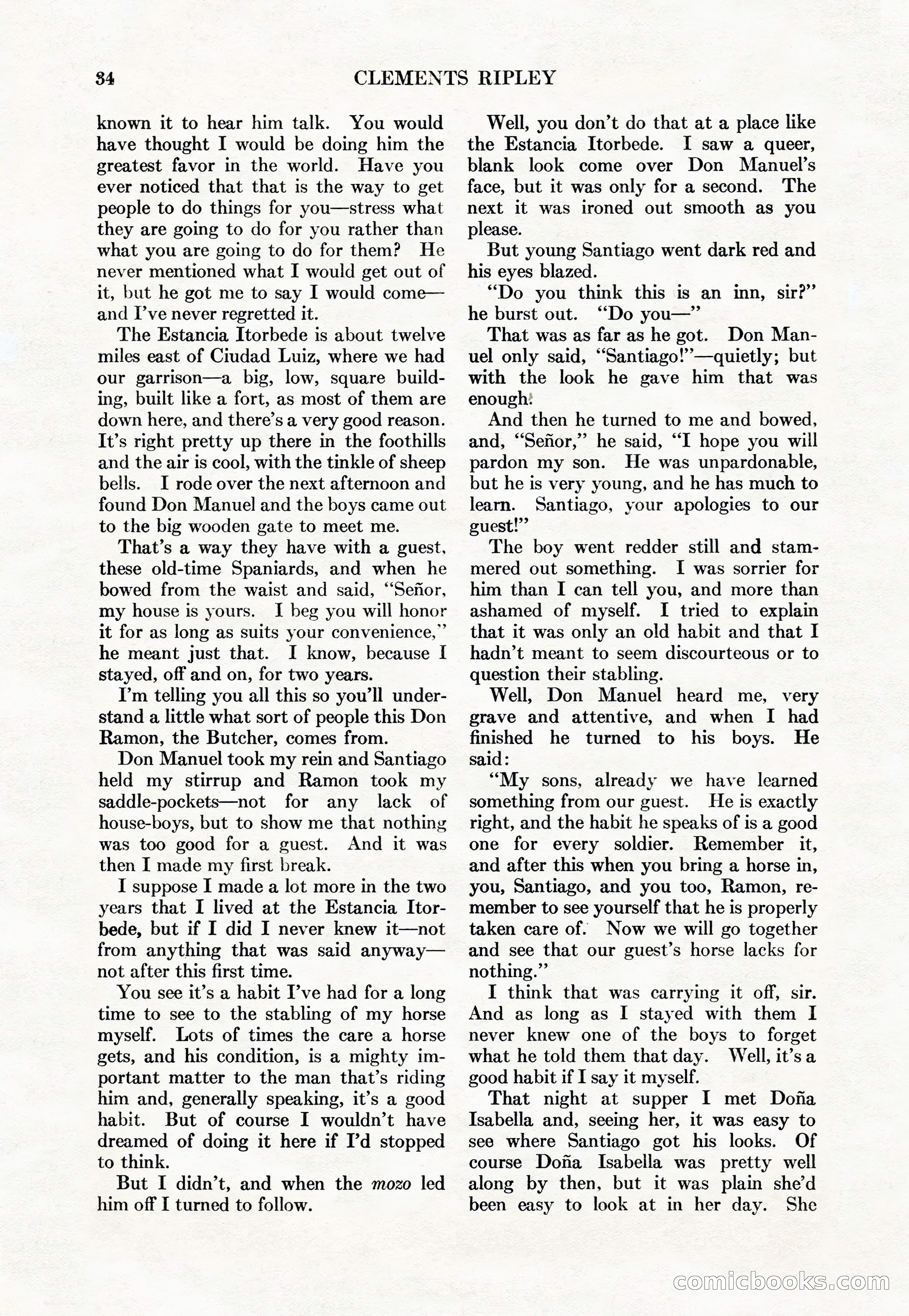 Adventure Magazine Cover, May 15, 1927 — page 36 of 196