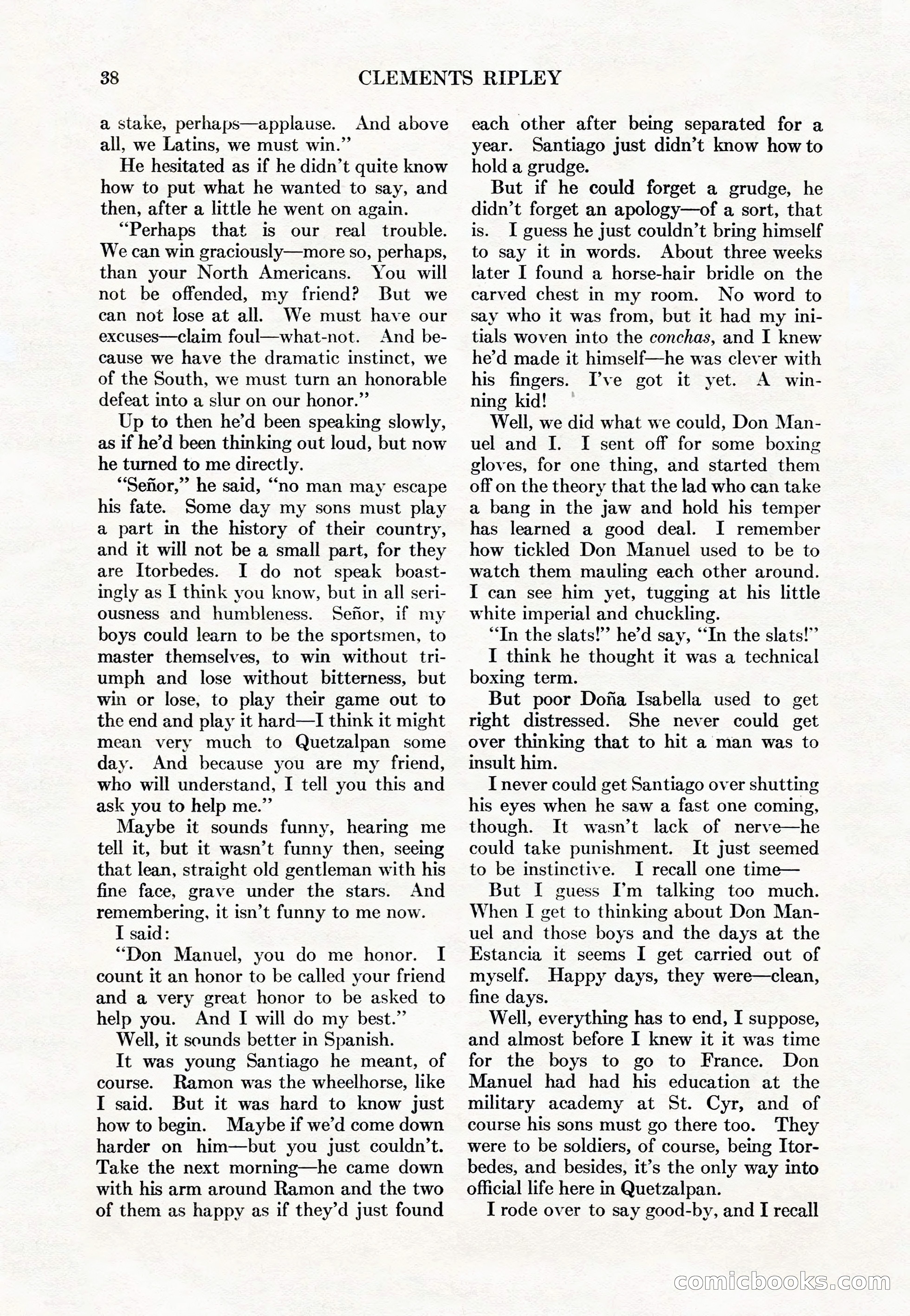 Adventure Magazine Cover, May 15, 1927 — page 40 of 196