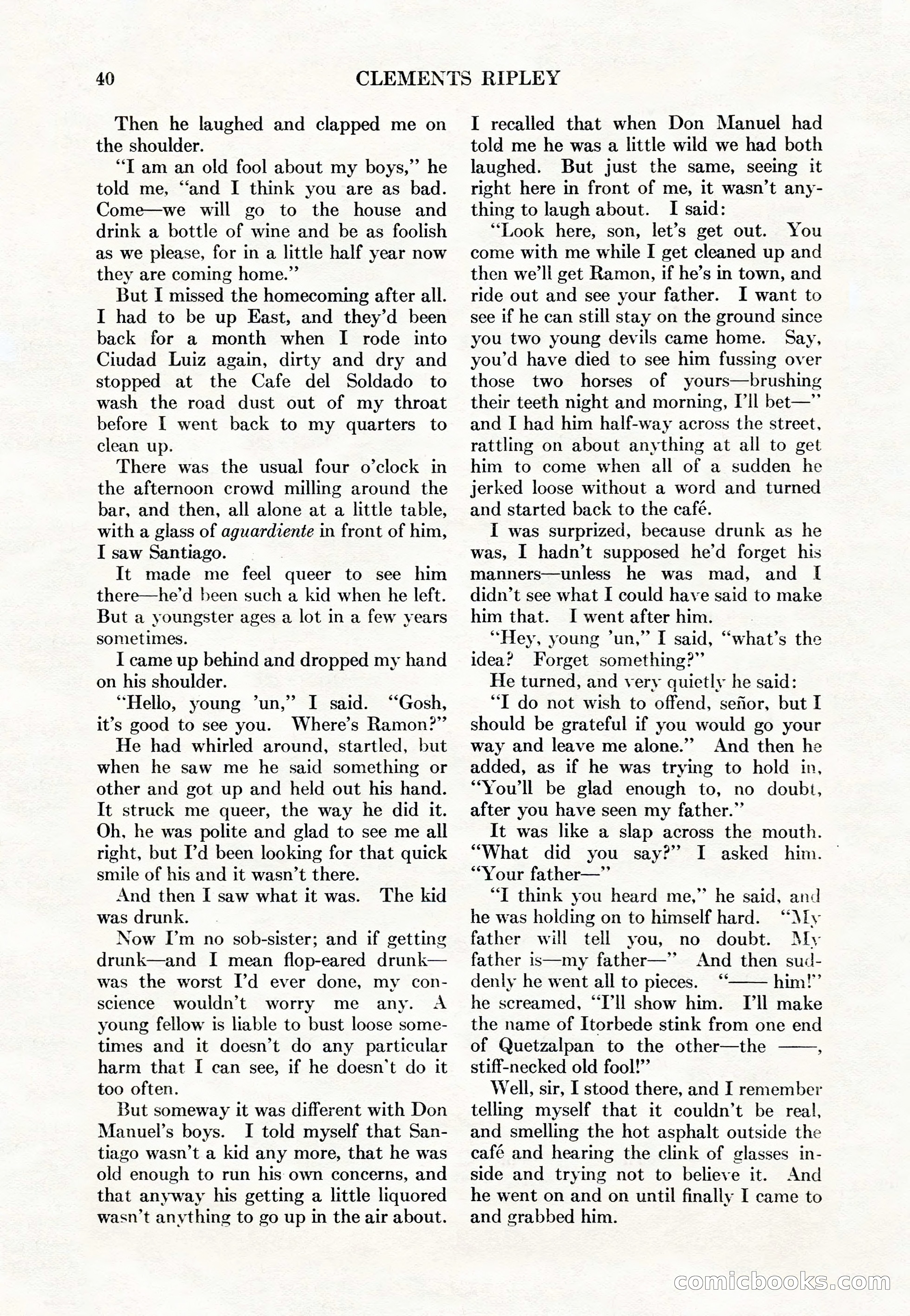 Adventure Magazine Cover, May 15, 1927 — page 42 of 196