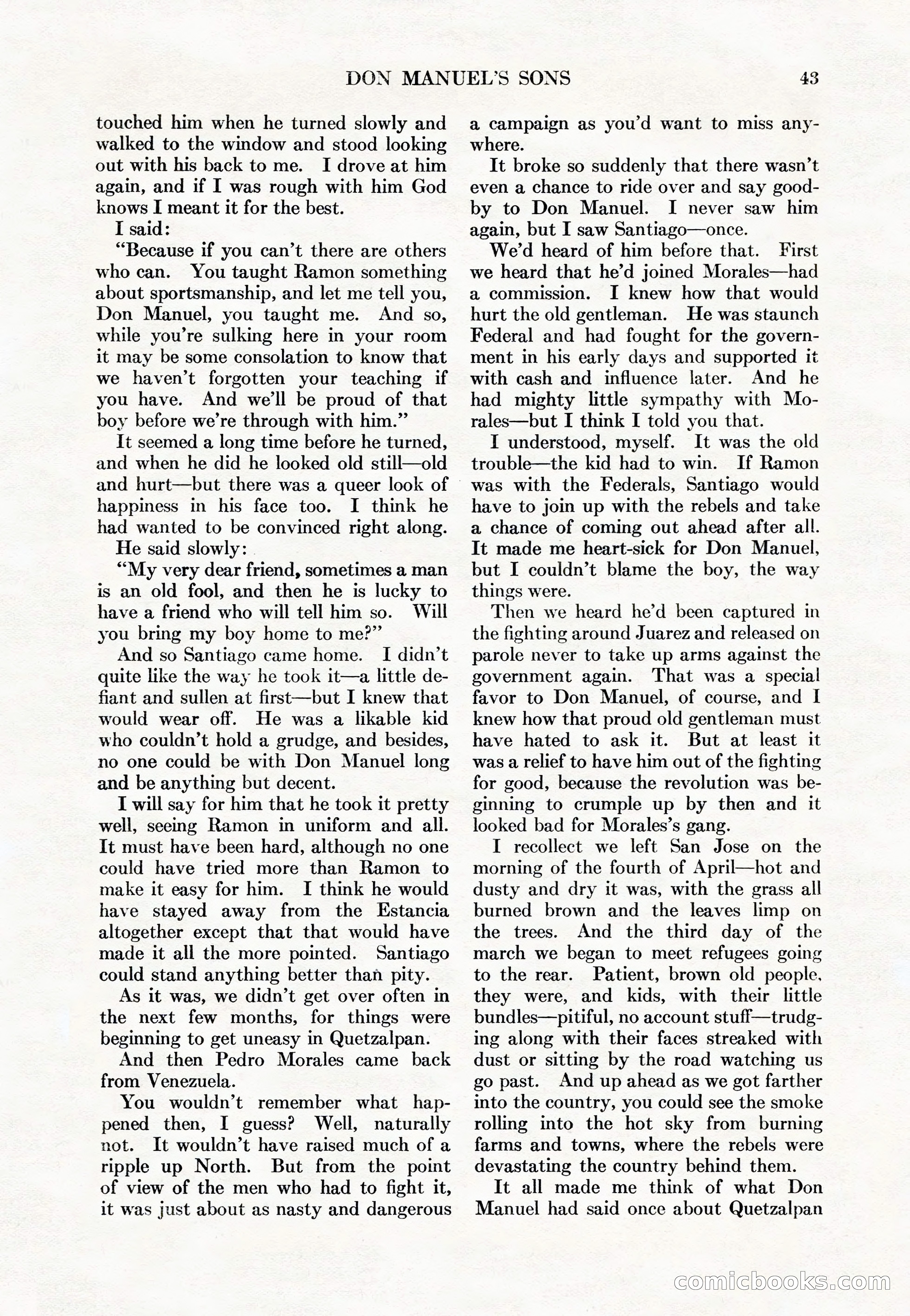Adventure Magazine Cover, May 15, 1927 — page 45 of 196