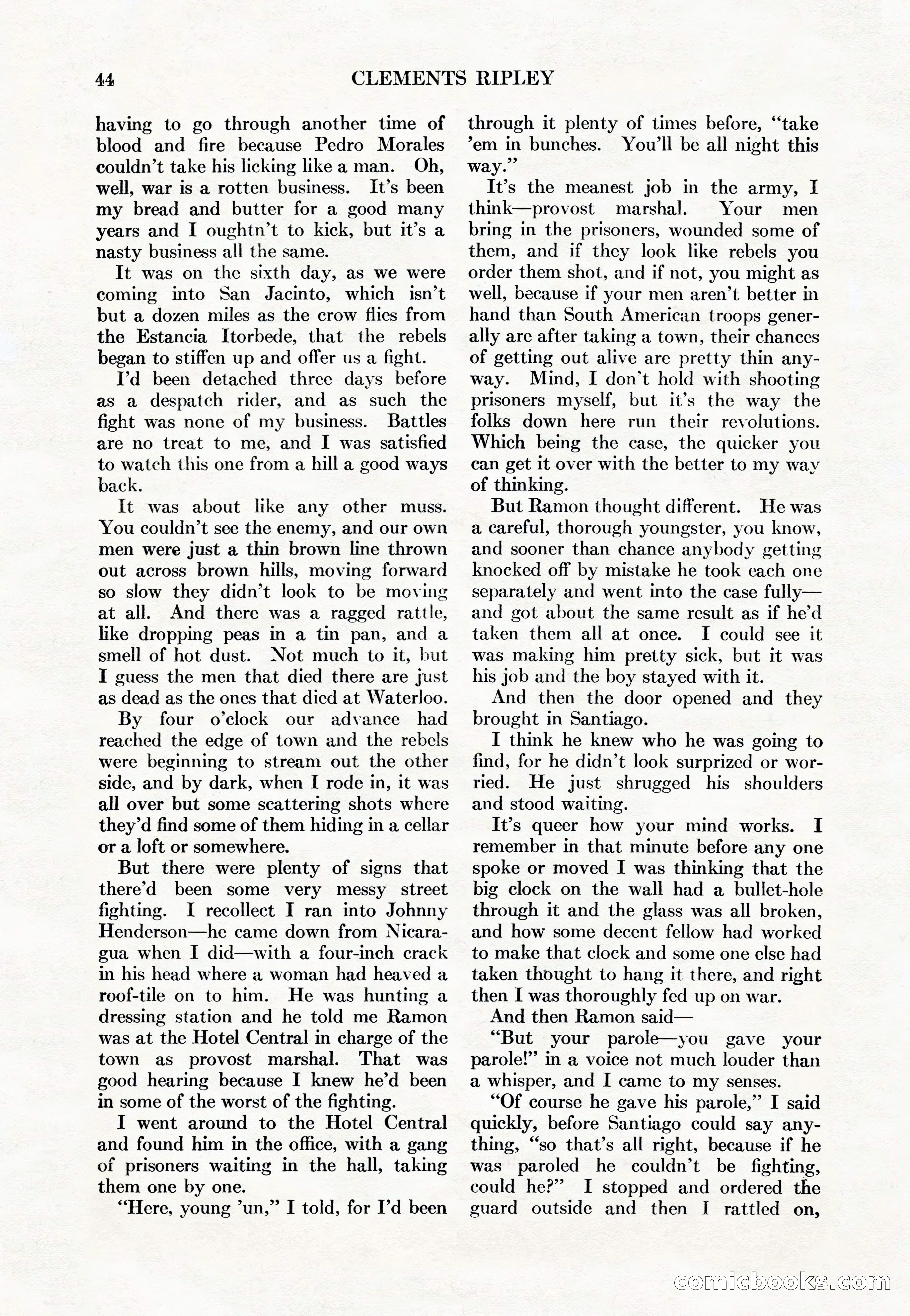 Adventure Magazine Cover, May 15, 1927 — page 46 of 196