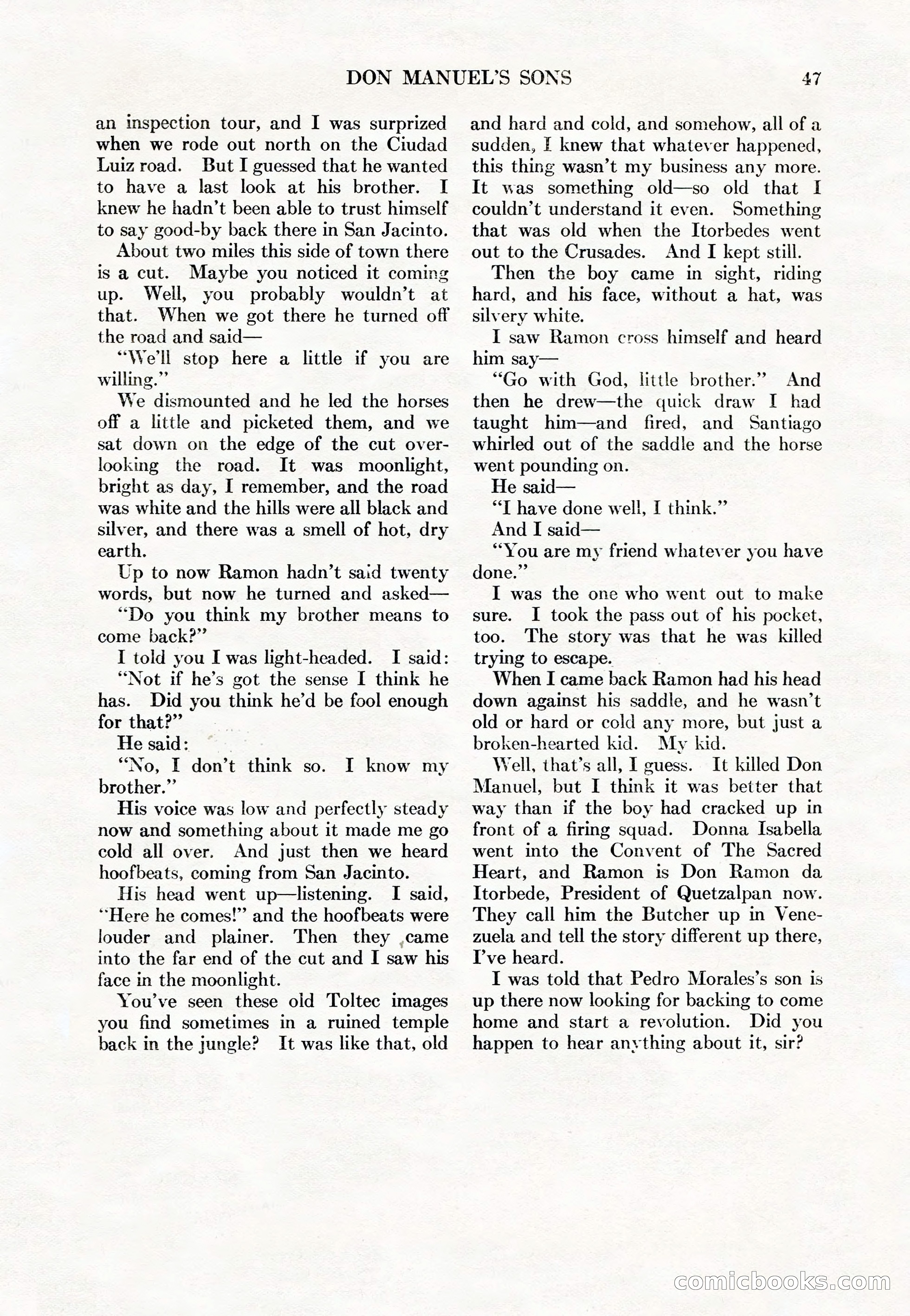 Adventure Magazine Cover, May 15, 1927 — page 49 of 196