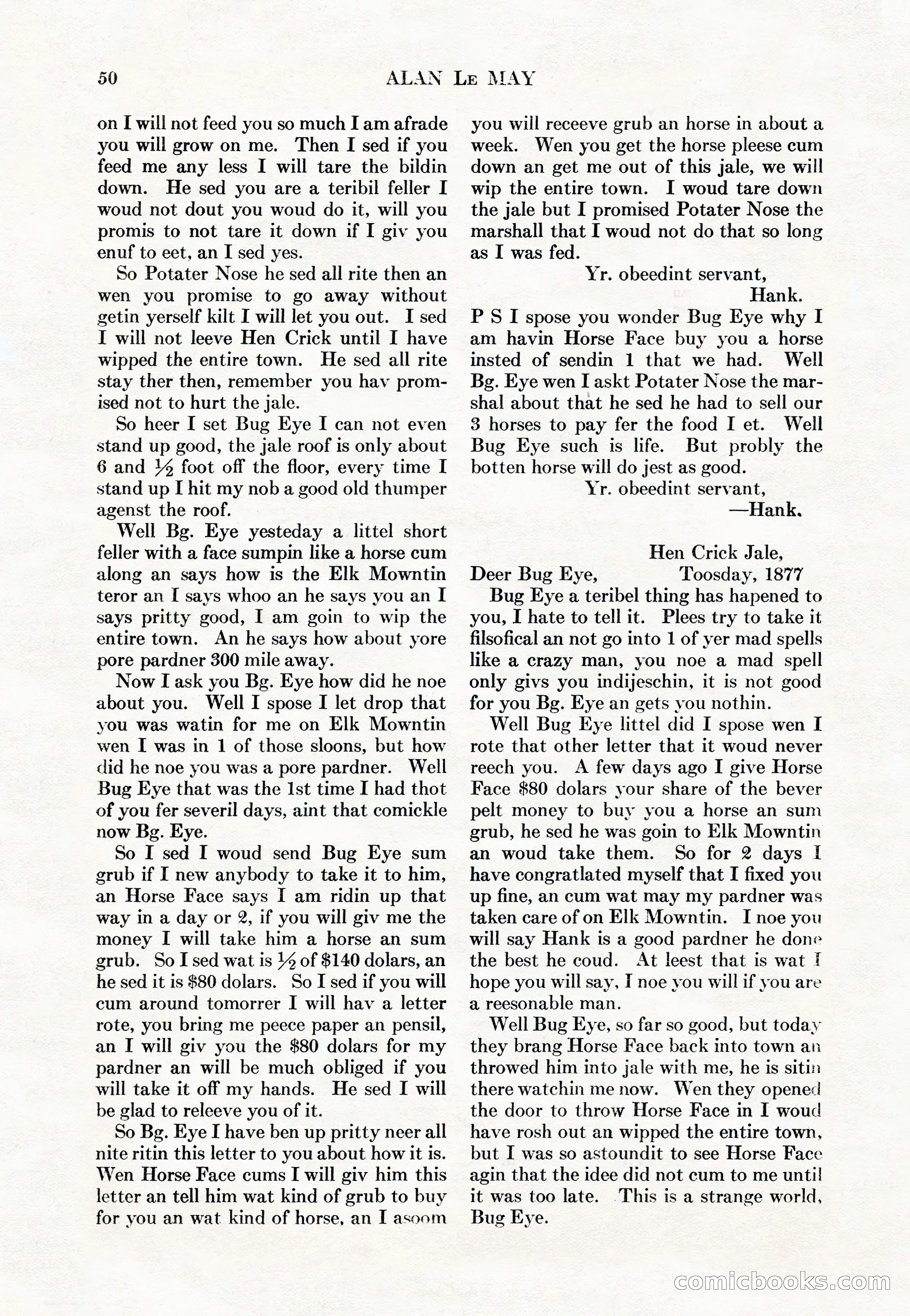 Adventure Magazine Cover, May 15, 1927 — page 52 of 196