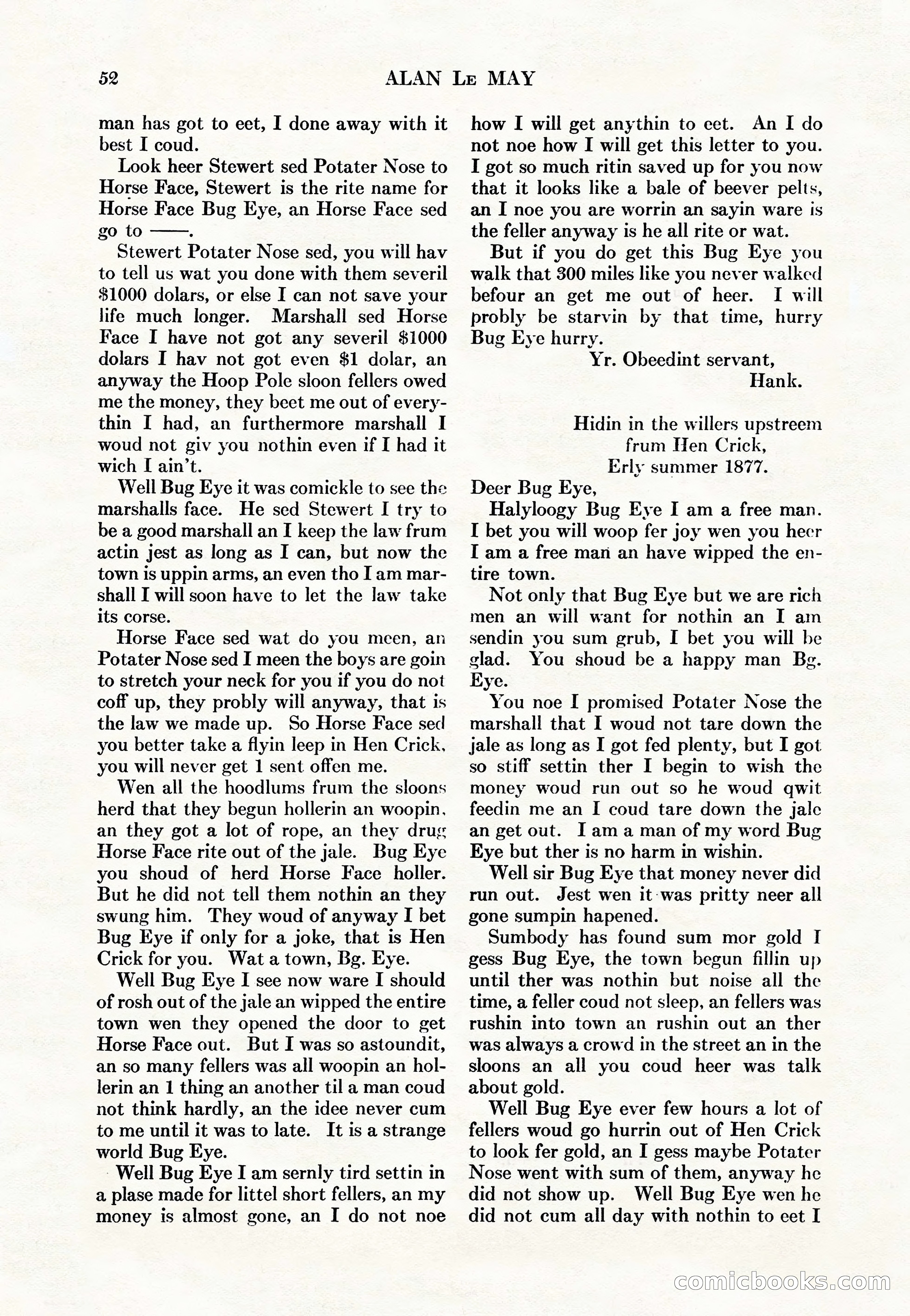 Adventure Magazine Cover, May 15, 1927 — page 54 of 196