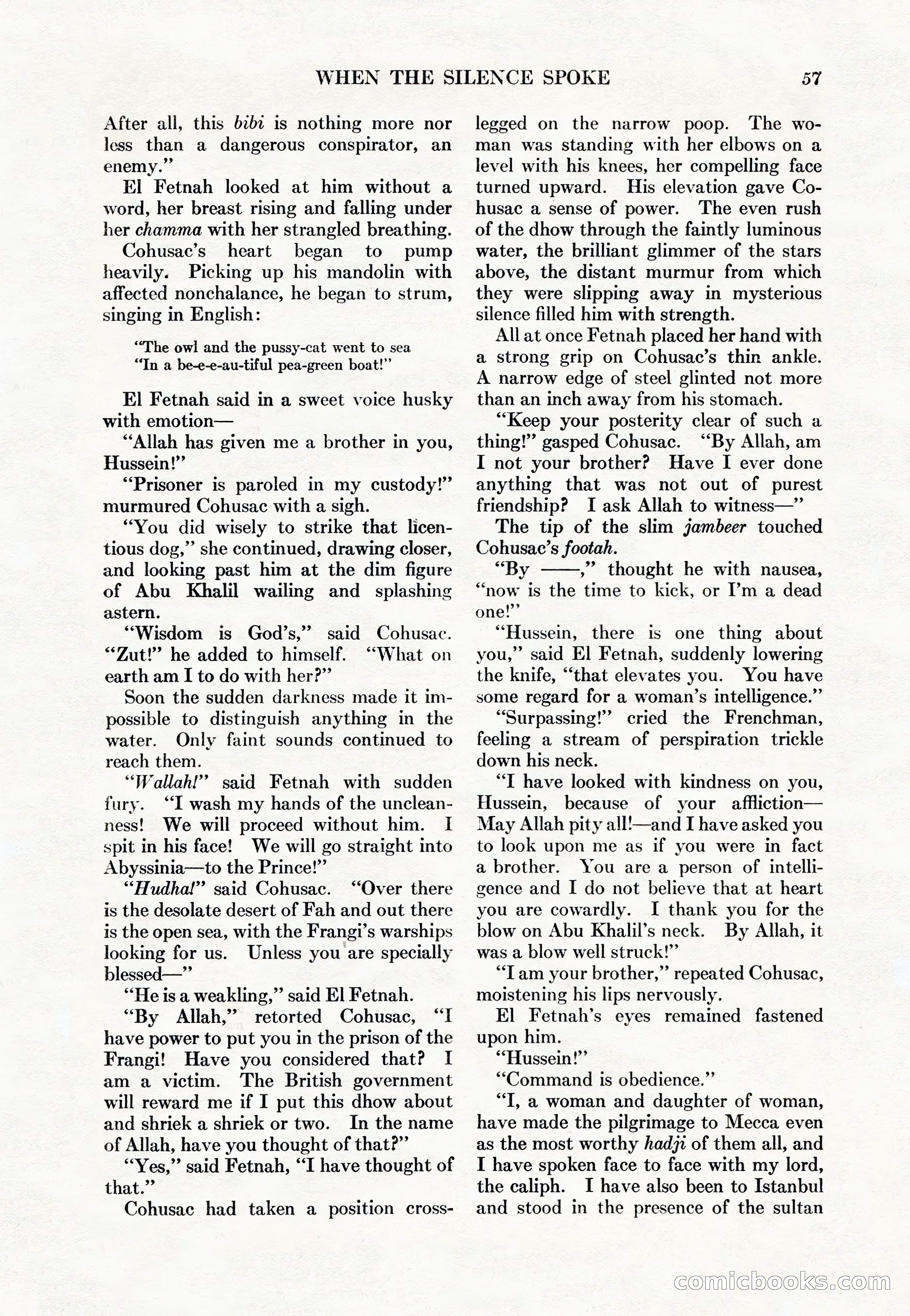 Adventure Magazine Cover, May 15, 1927 — page 59 of 196
