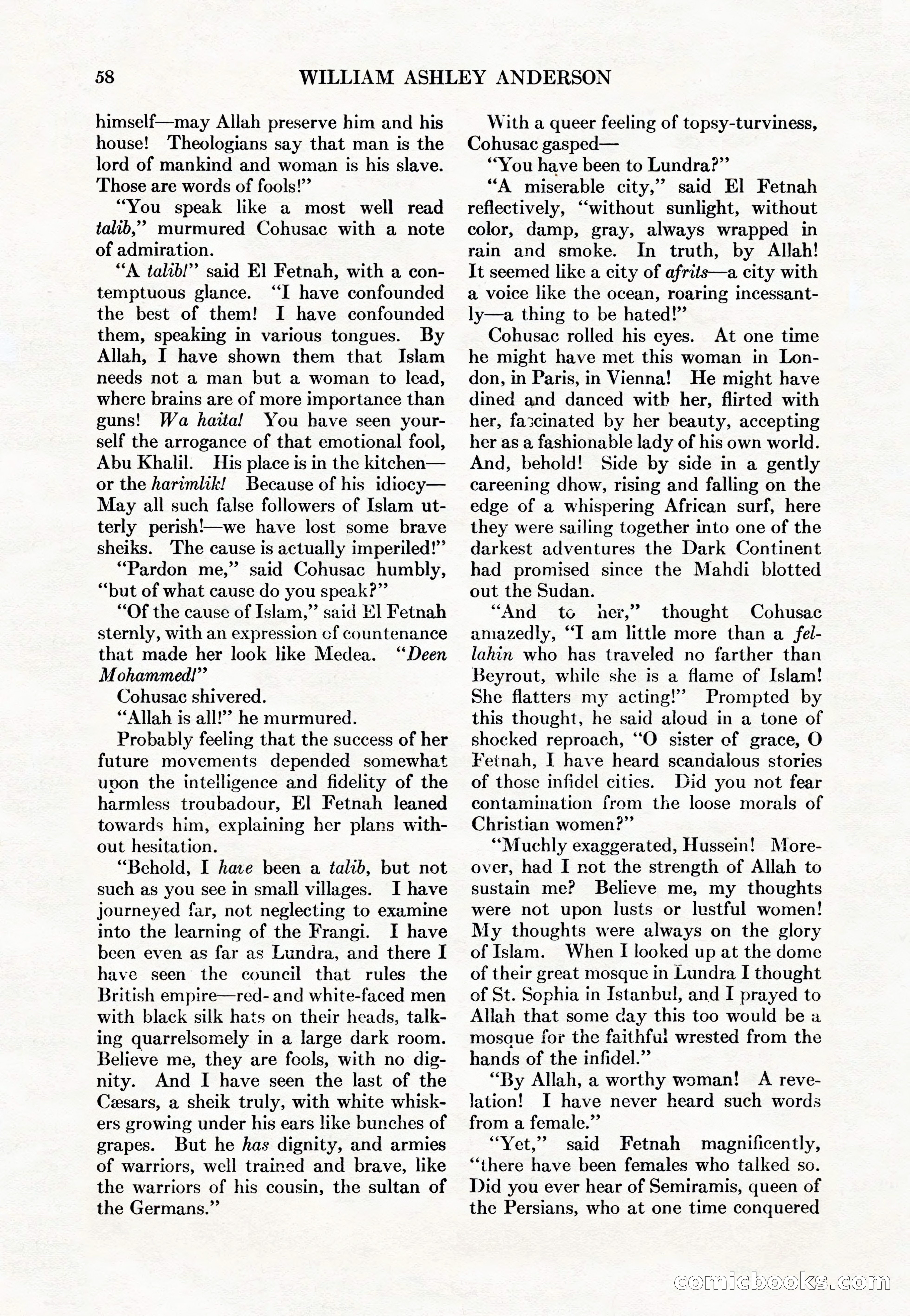 Adventure Magazine Cover, May 15, 1927 — page 60 of 196