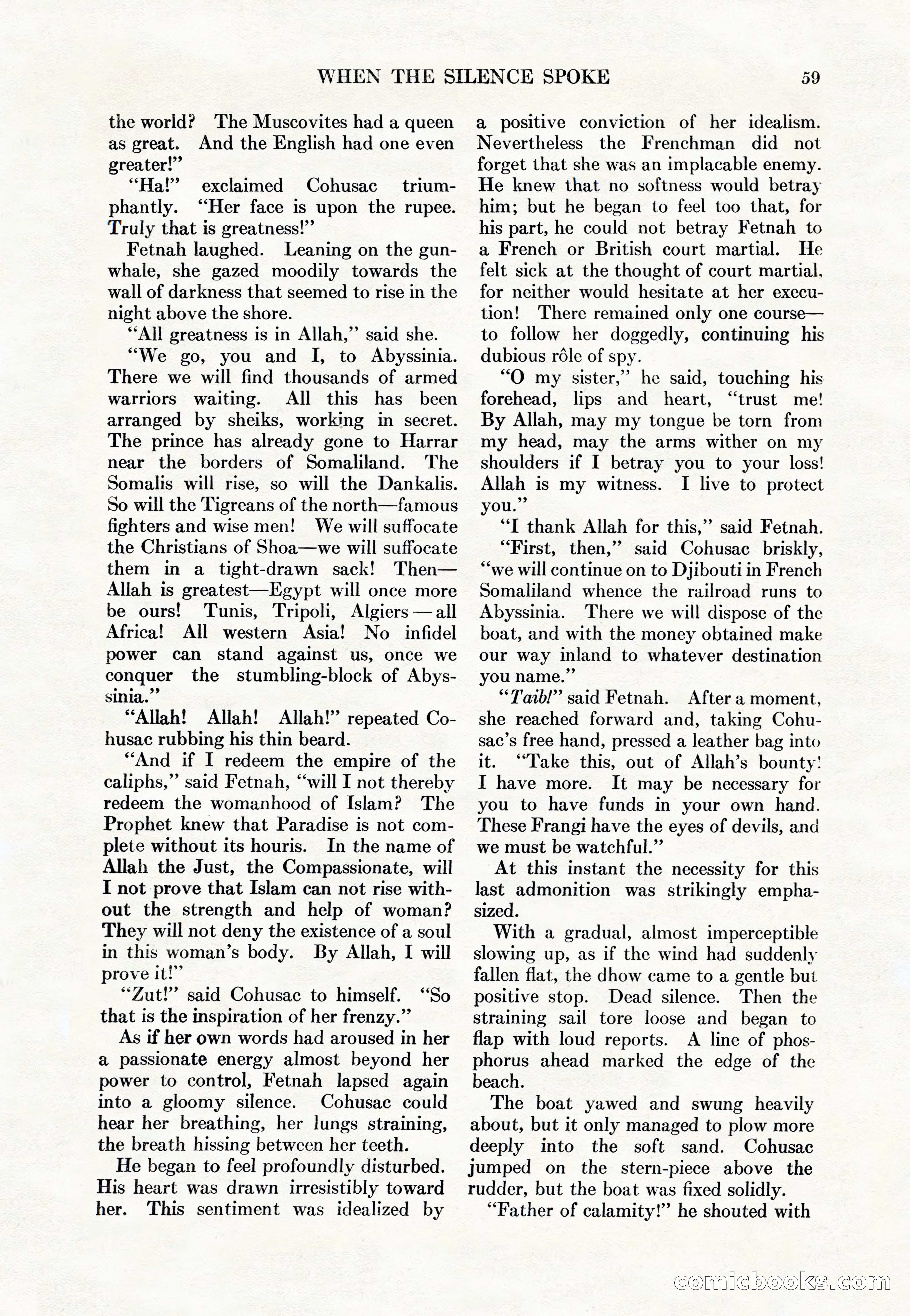 Adventure Magazine Cover, May 15, 1927 — page 61 of 196