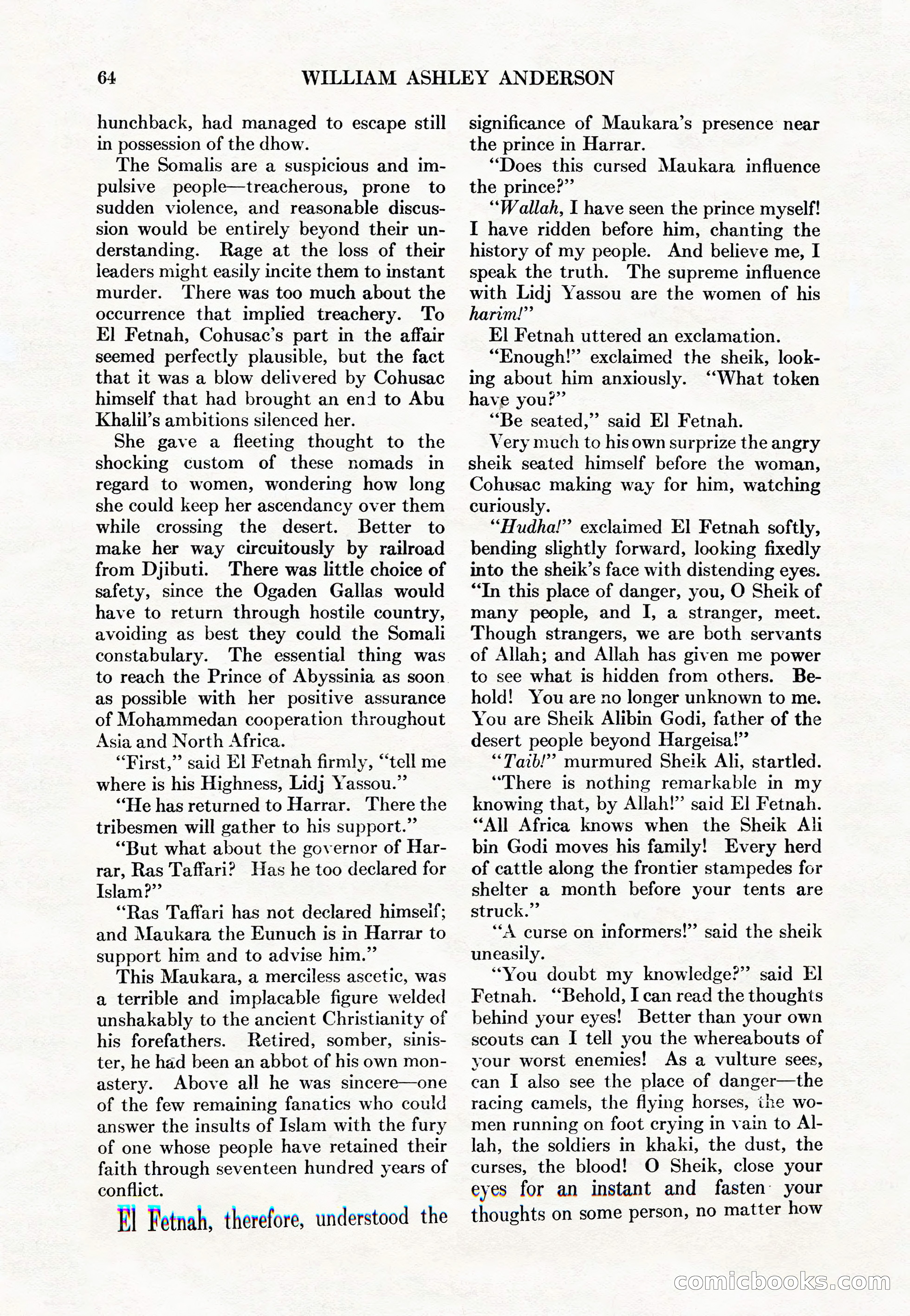 Adventure Magazine Cover, May 15, 1927 — page 66 of 196