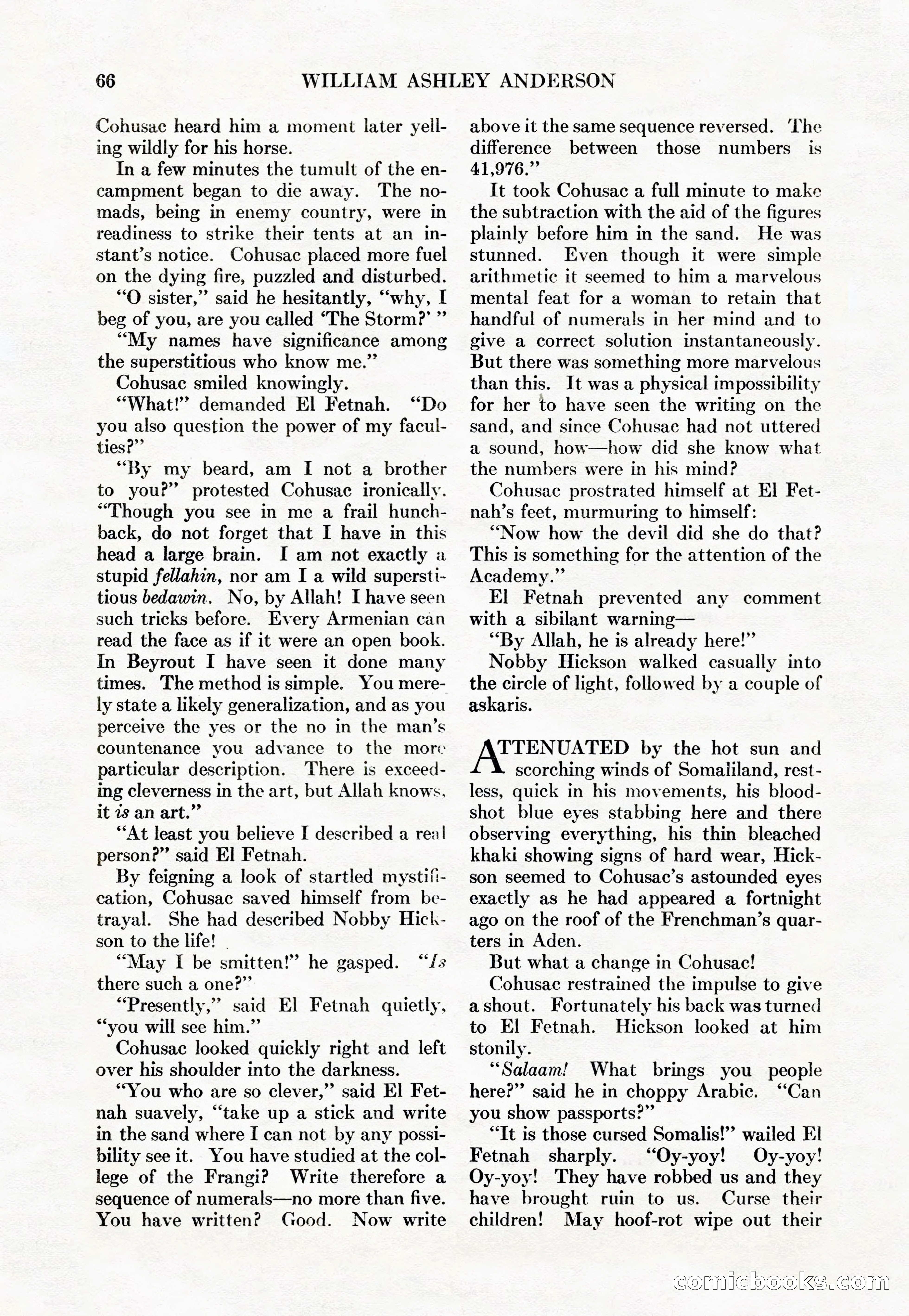 Adventure Magazine Cover, May 15, 1927 — page 68 of 196