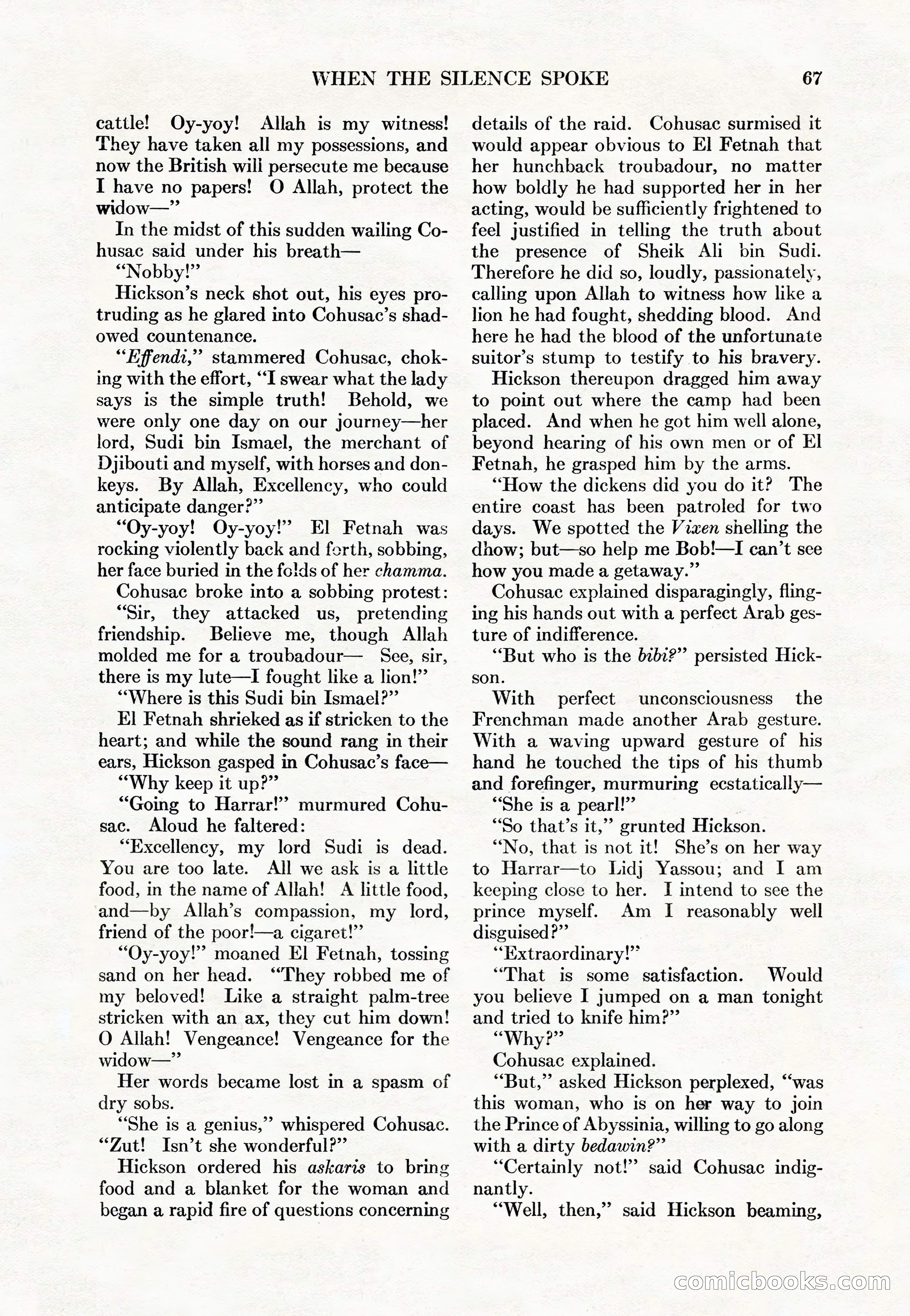 Adventure Magazine Cover, May 15, 1927 — page 69 of 196