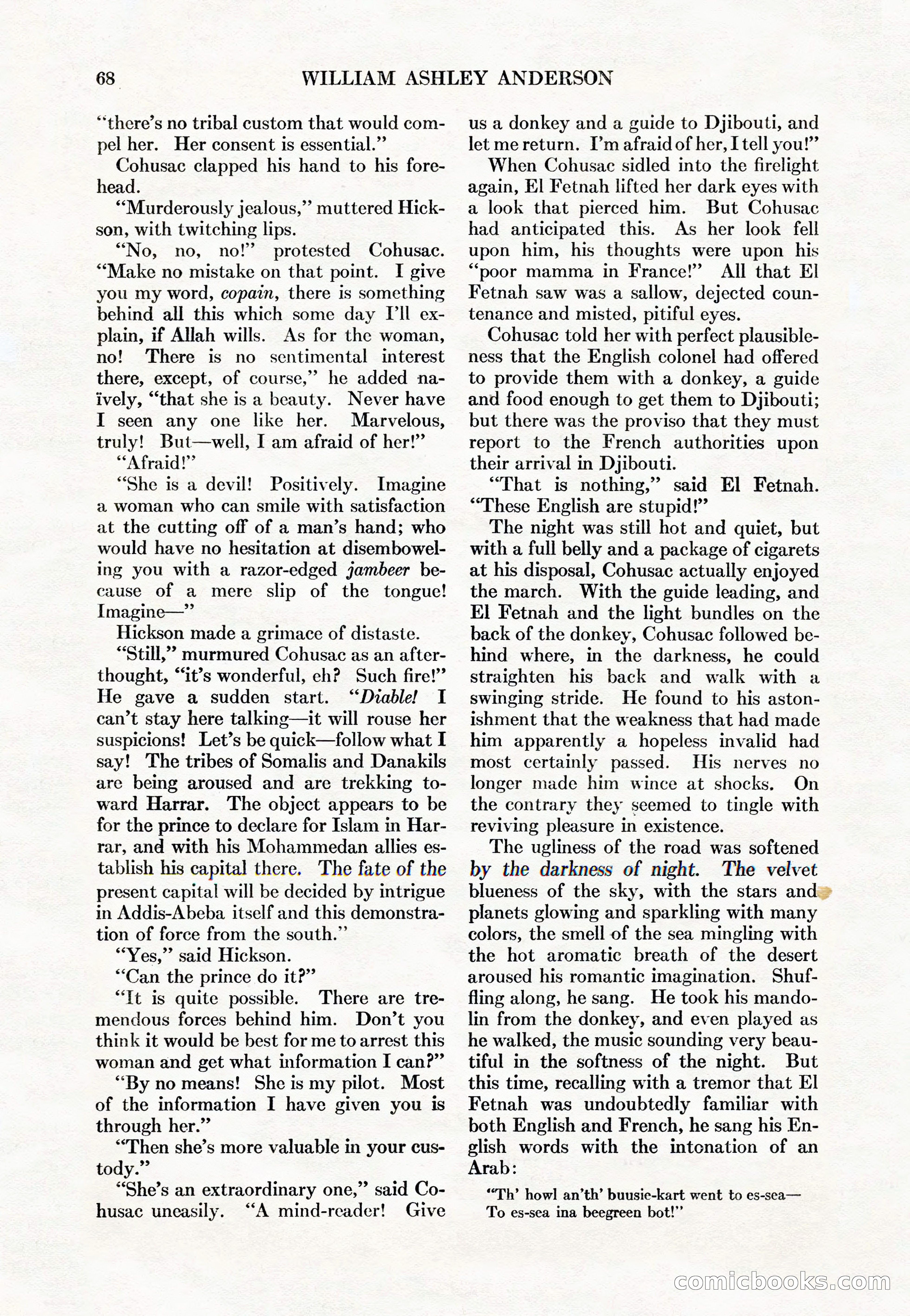 Adventure Magazine Cover, May 15, 1927 — page 70 of 196