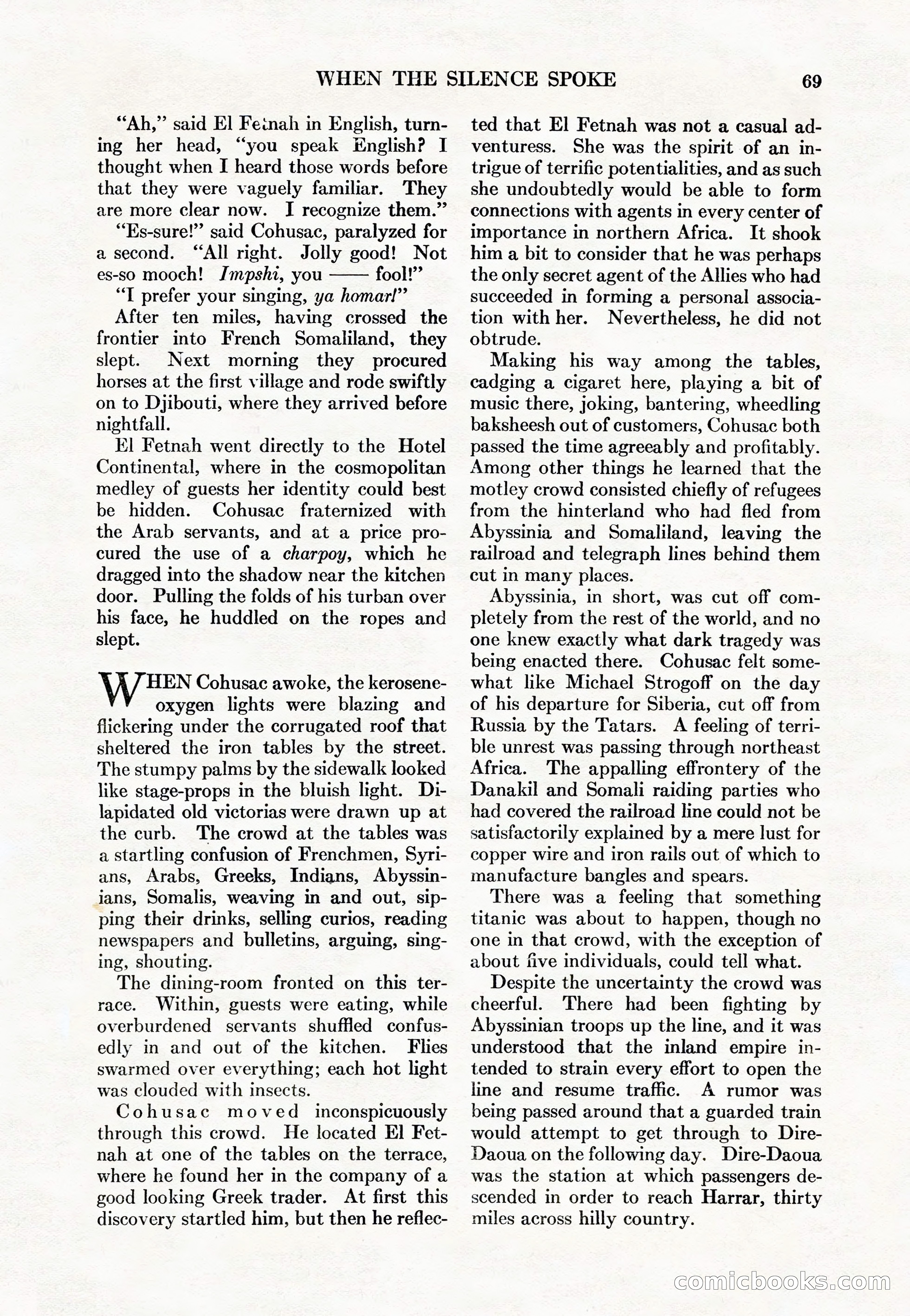 Adventure Magazine Cover, May 15, 1927 — page 71 of 196