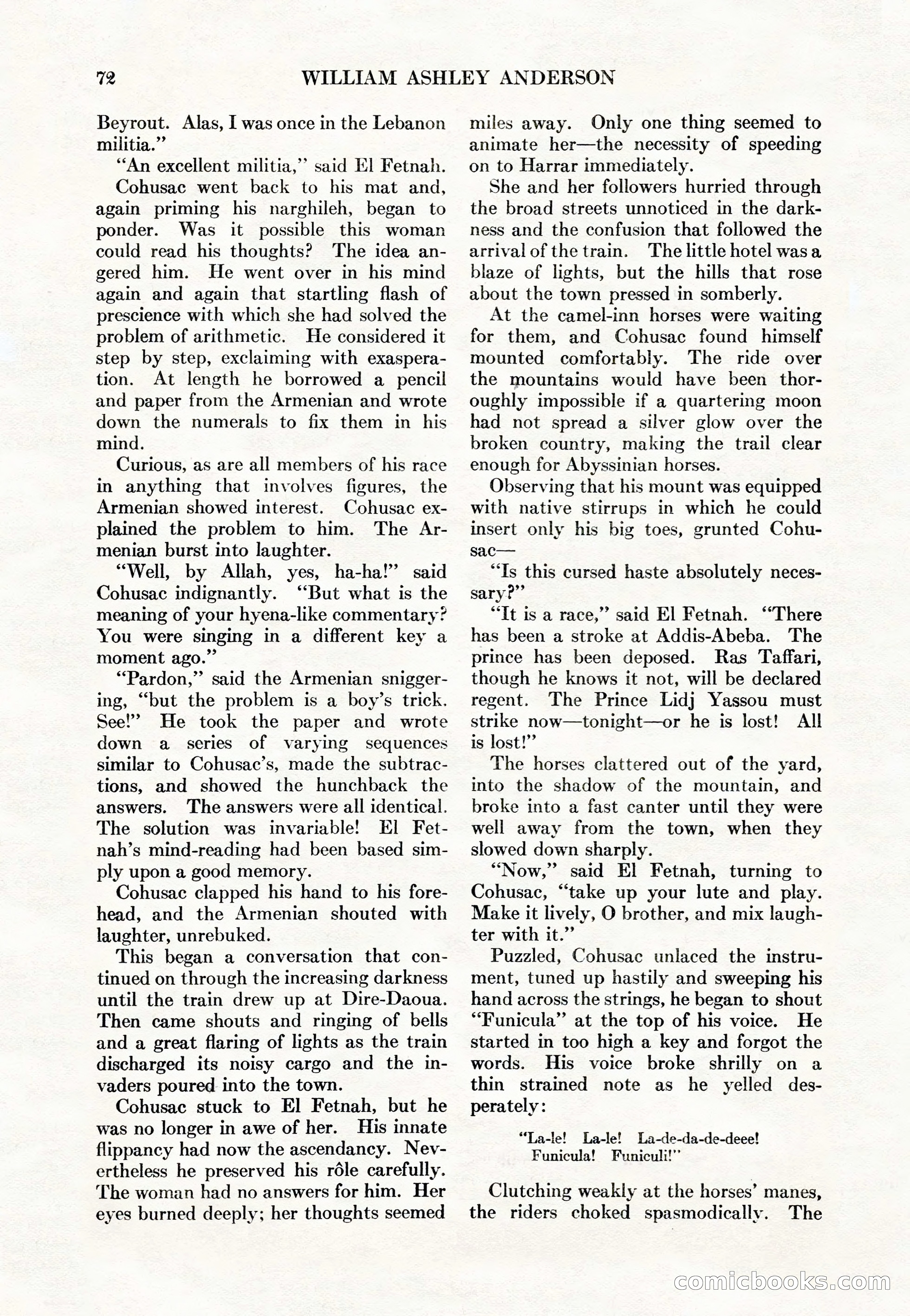 Adventure Magazine Cover, May 15, 1927 — page 74 of 196