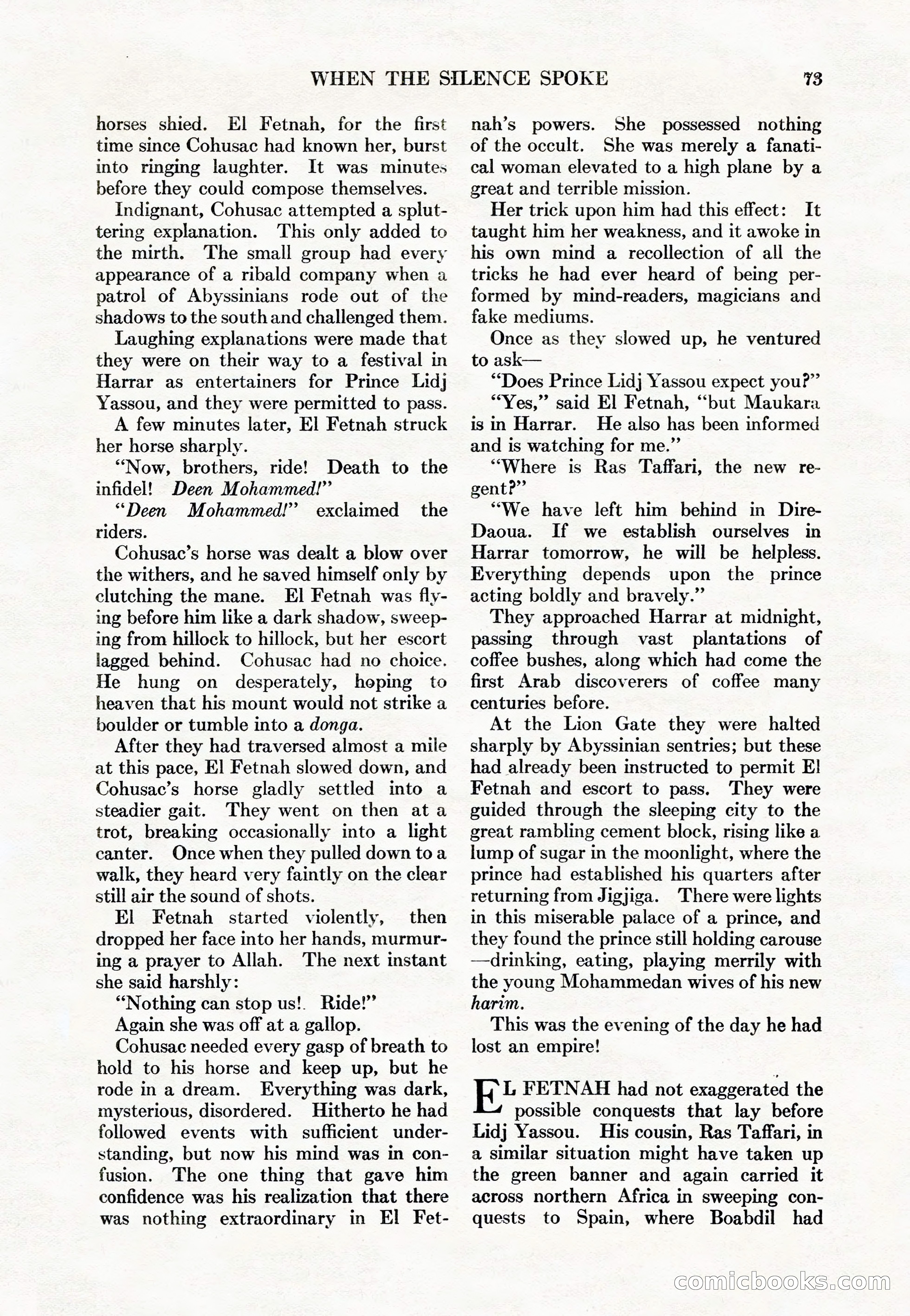 Adventure Magazine Cover, May 15, 1927 — page 75 of 196