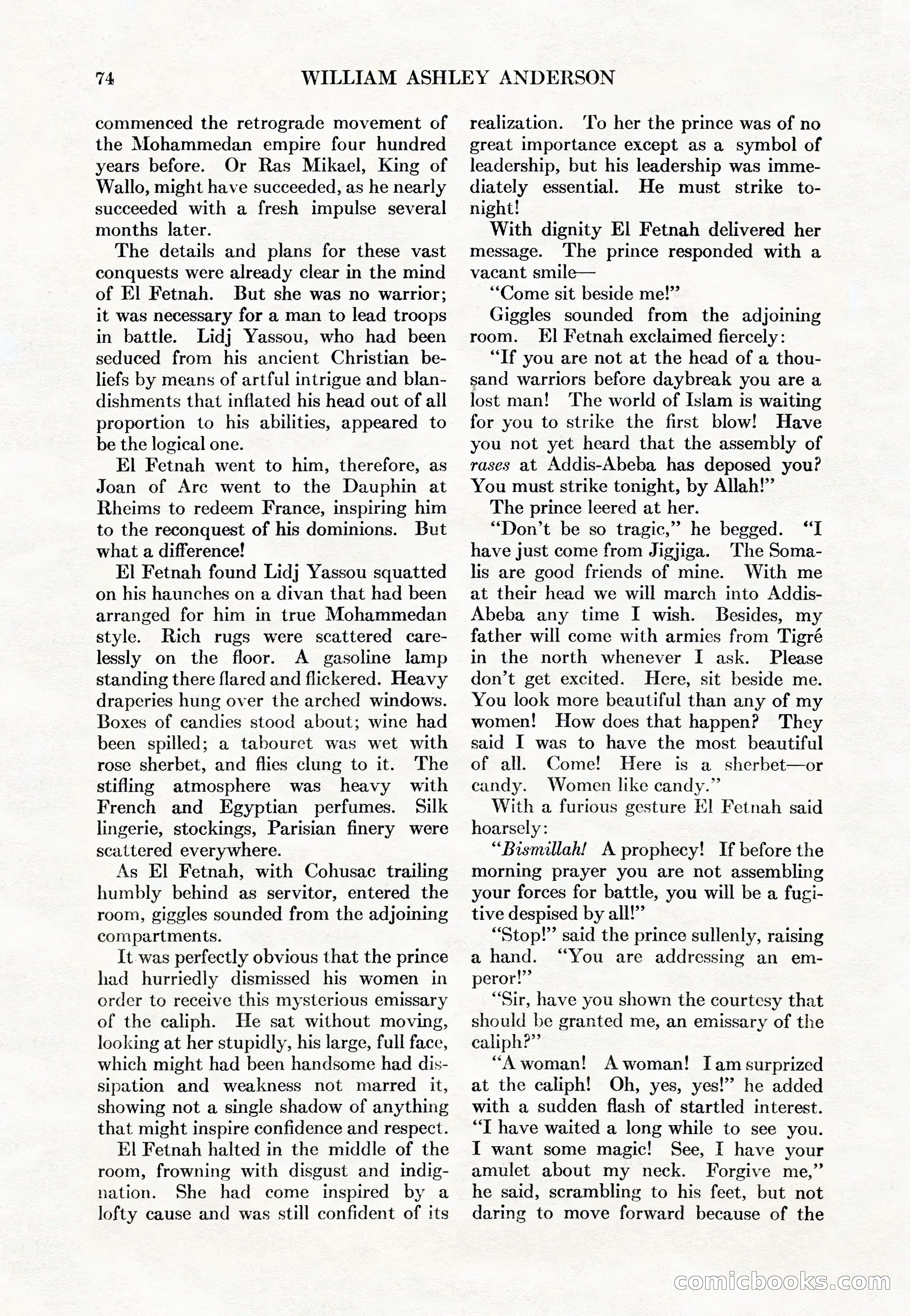 Adventure Magazine Cover, May 15, 1927 — page 76 of 196