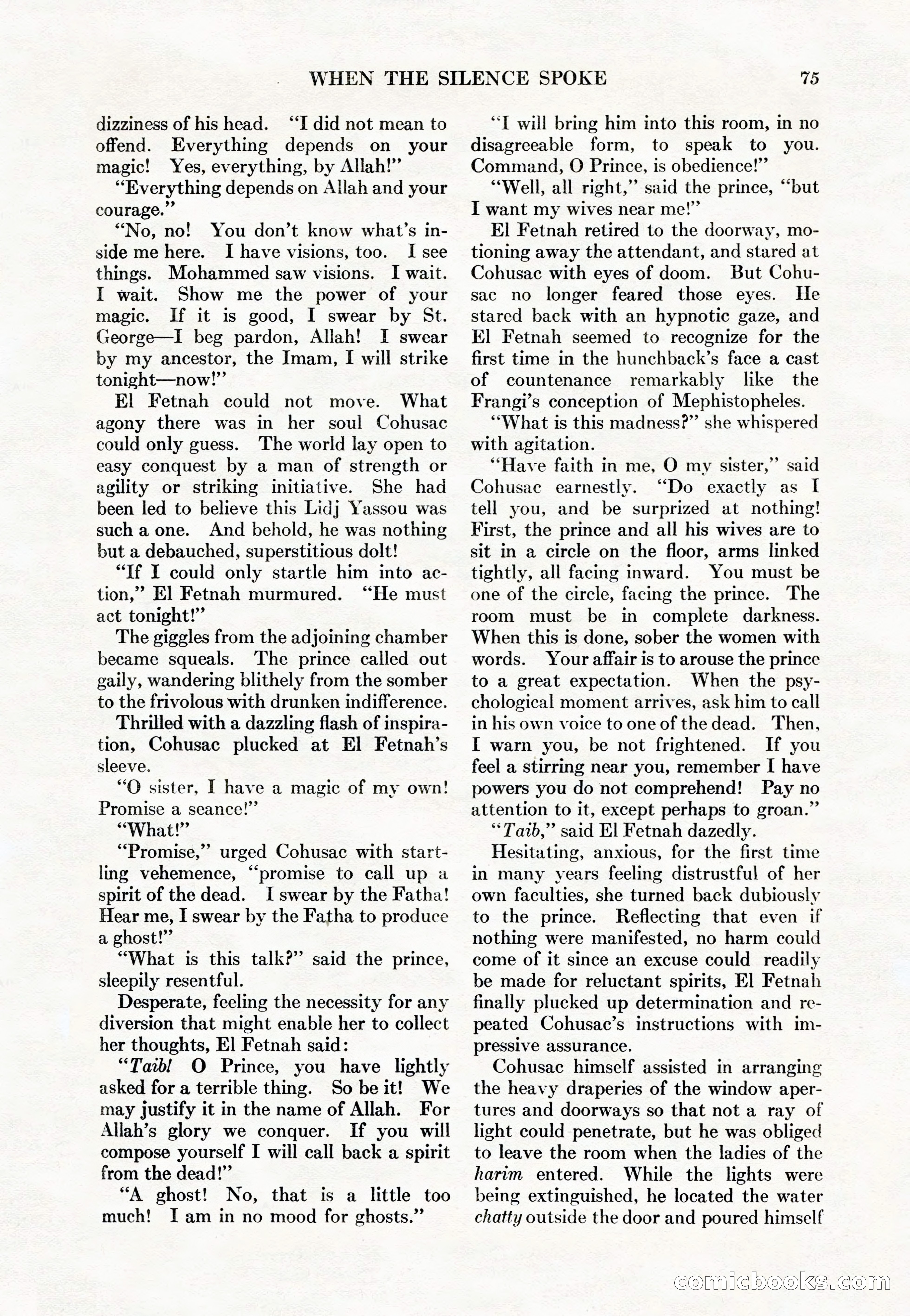 Adventure Magazine Cover, May 15, 1927 — page 77 of 196