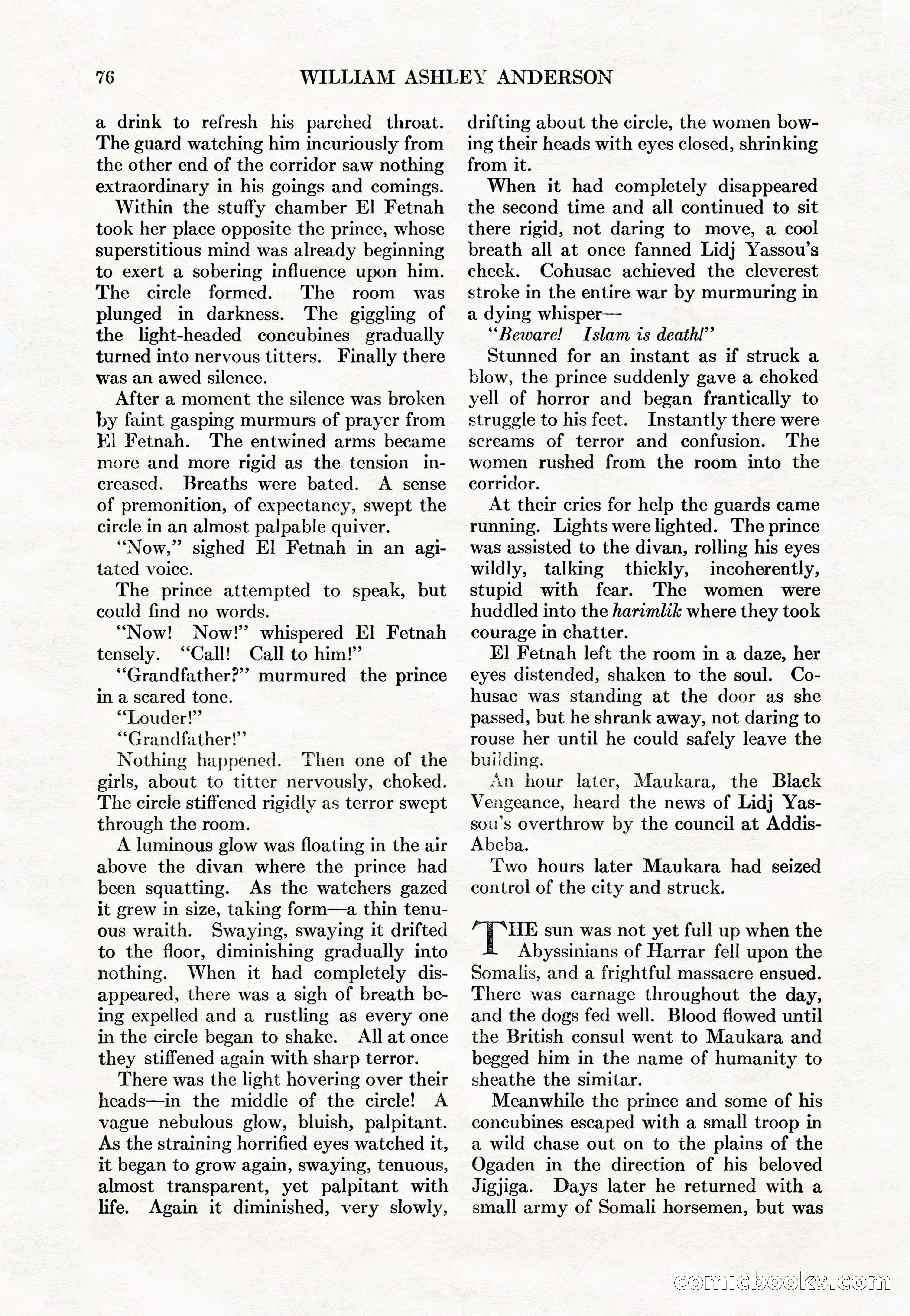 Adventure Magazine Cover, May 15, 1927 — page 78 of 196