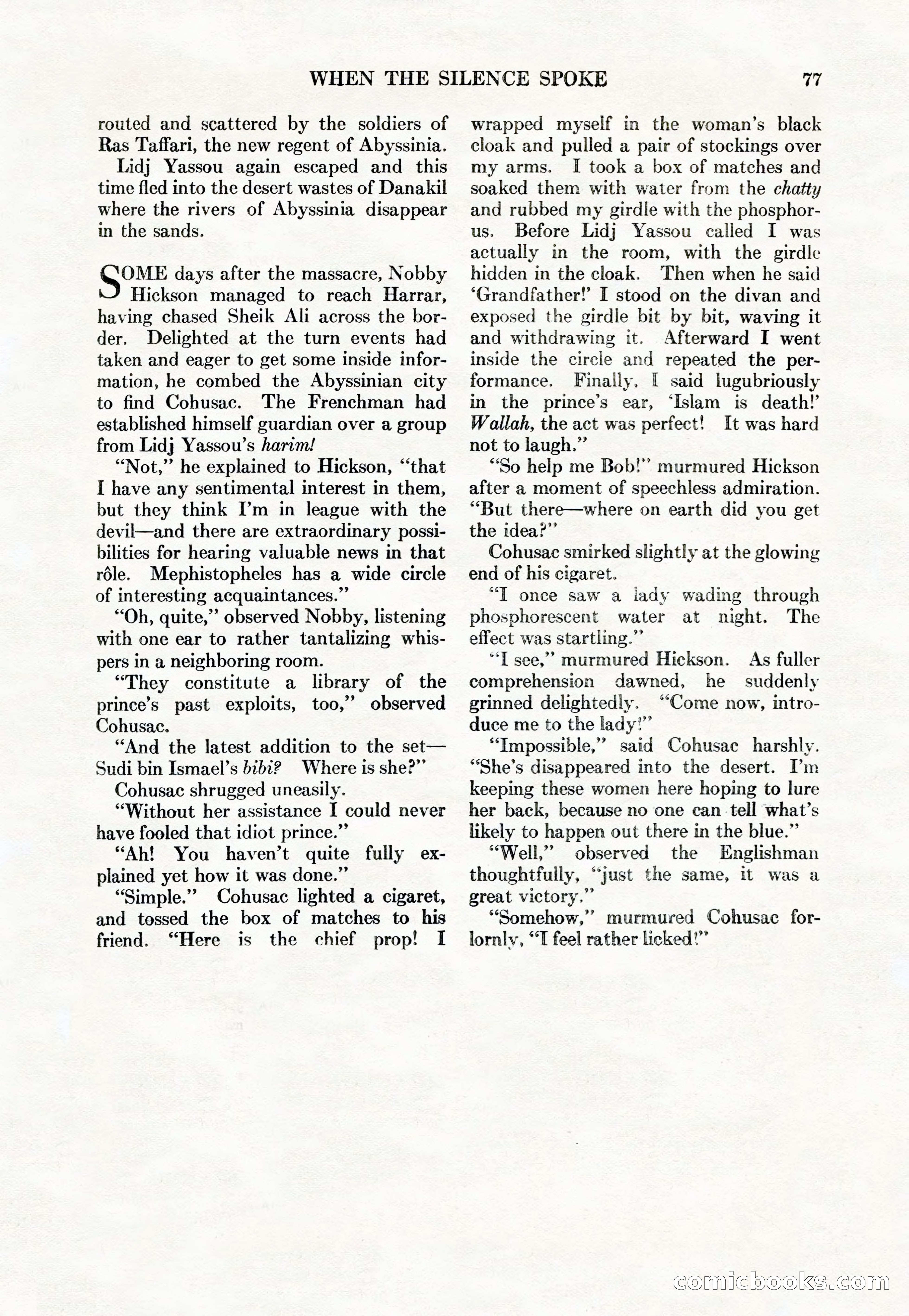 Adventure Magazine Cover, May 15, 1927 — page 79 of 196